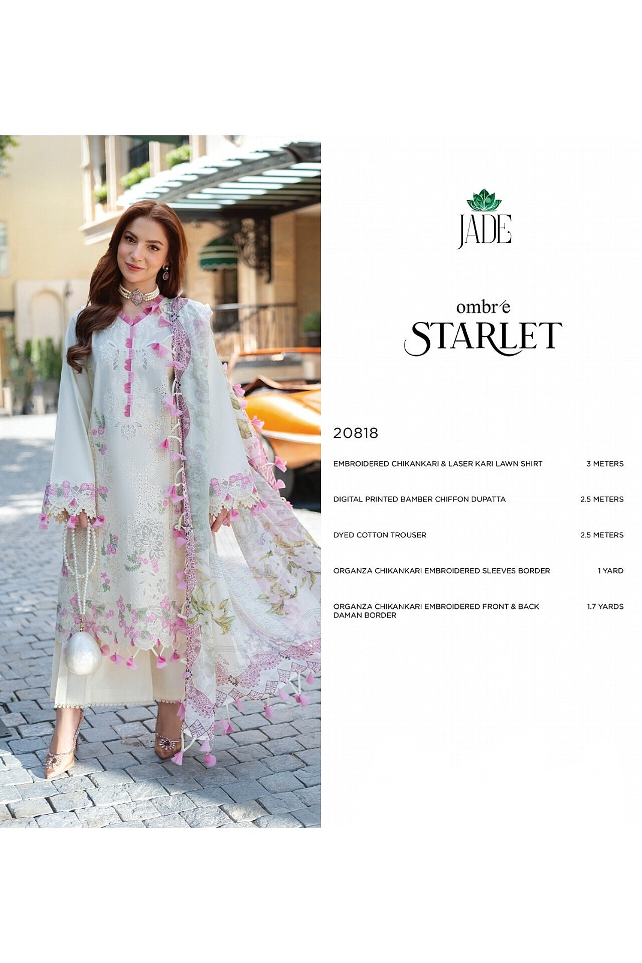 JADE OMBRE STARLET LAWN EMBROIDERED COLLECTION 2026