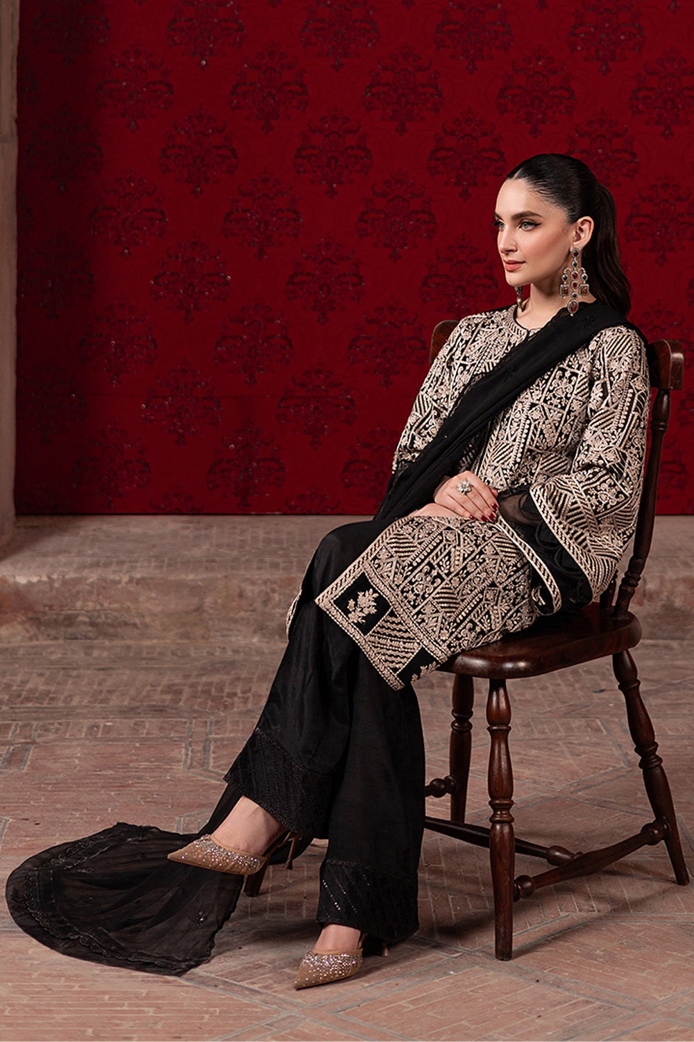 AZURE MAYA ALI LUXE EMBROIDERED CHIFFON COLLECTION 2025
