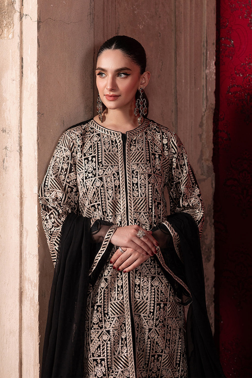 AZURE MAYA ALI LUXE EMBROIDERED CHIFFON COLLECTION 2025