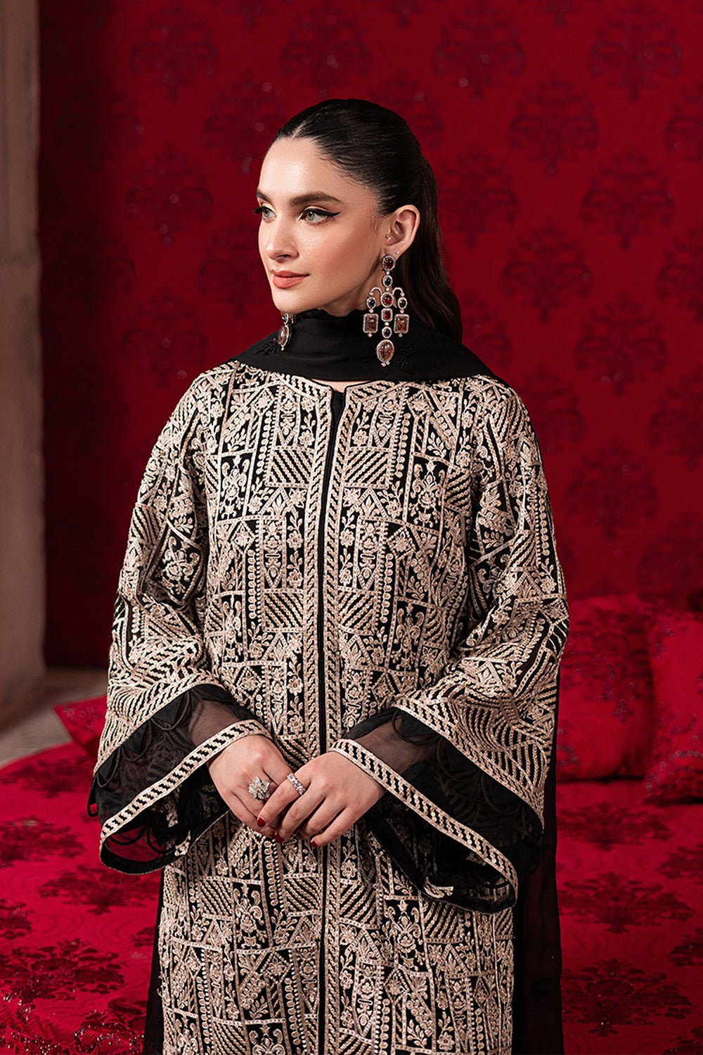 AZURE MAYA ALI LUXE EMBROIDERED CHIFFON COLLECTION 2025