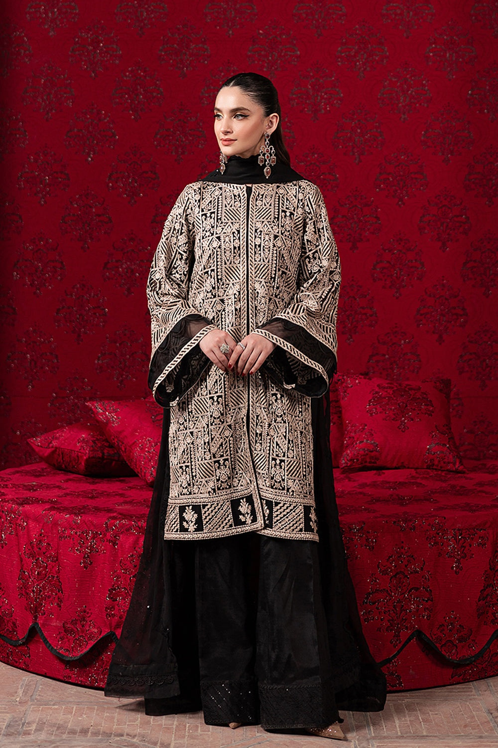 AZURE MAYA ALI LUXE EMBROIDERED CHIFFON COLLECTION 2025