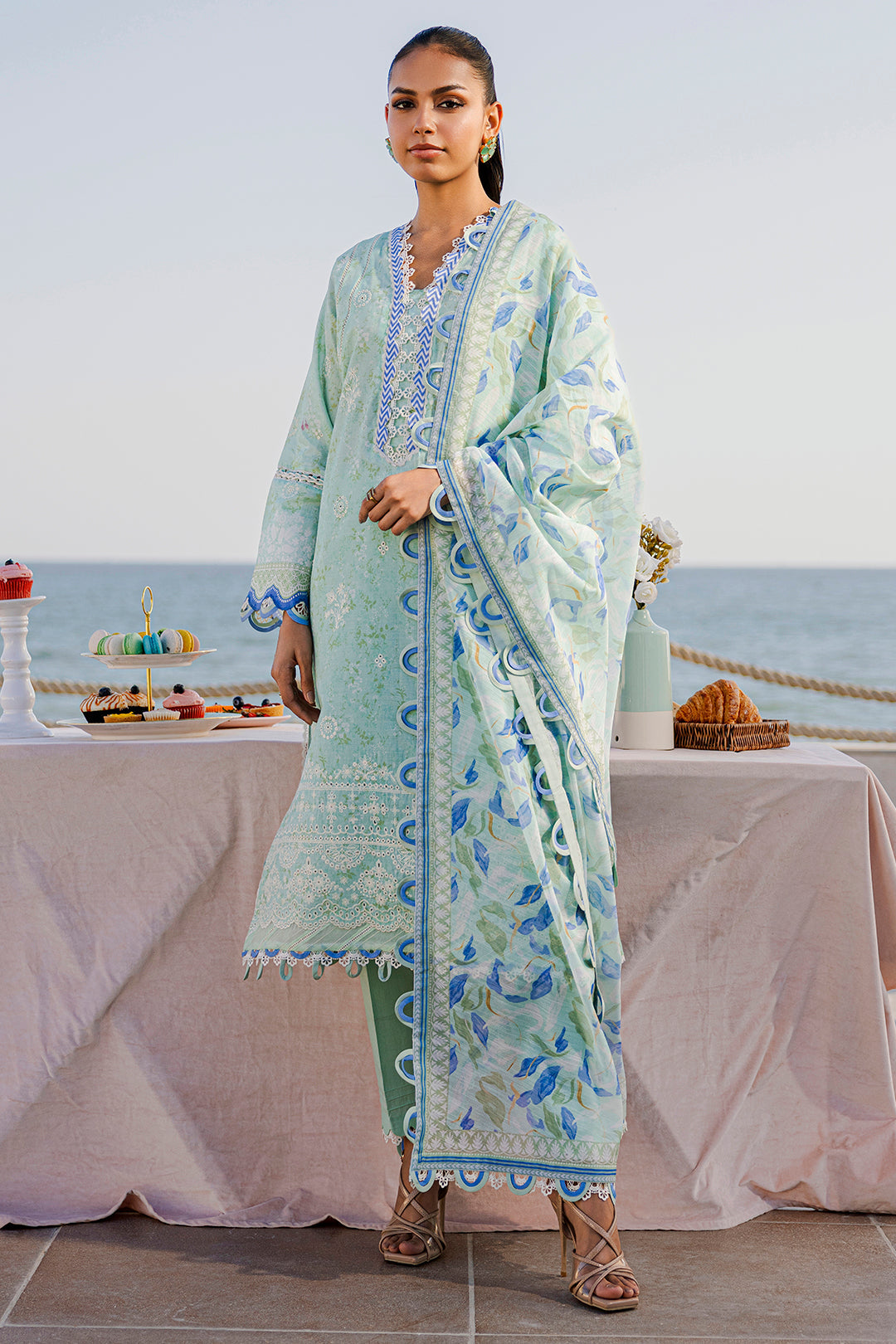 ZELLBURY CHIKANKARI LAWN EMBROIDERED COLLECTION 2025