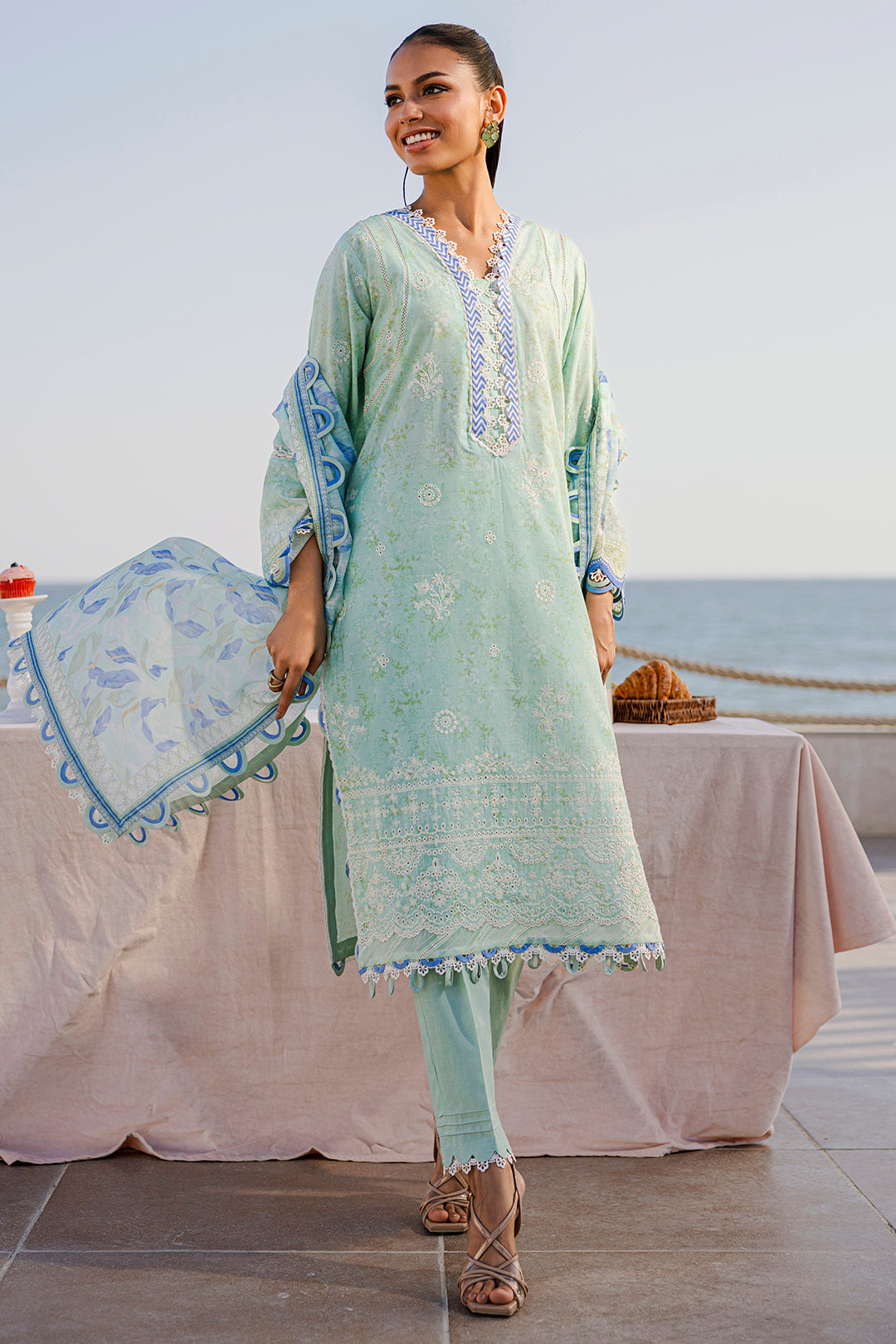 ZELLBURY CHIKANKARI LAWN EMBROIDERED COLLECTION 2025