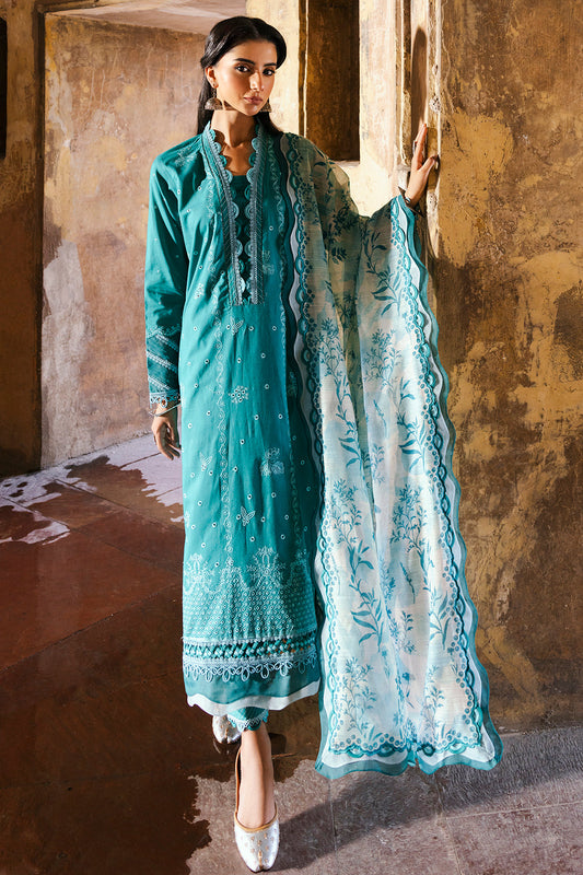 ZELLBURY CHIKANKARI LAWN EMBROIDERED COLLECTION 2025 1