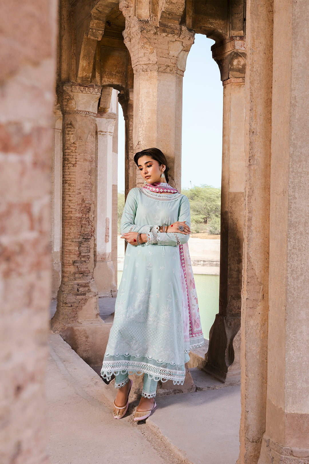 ZELLBURY CHIKANKARI LAWN EMBROIDERED COLLECTION 2025