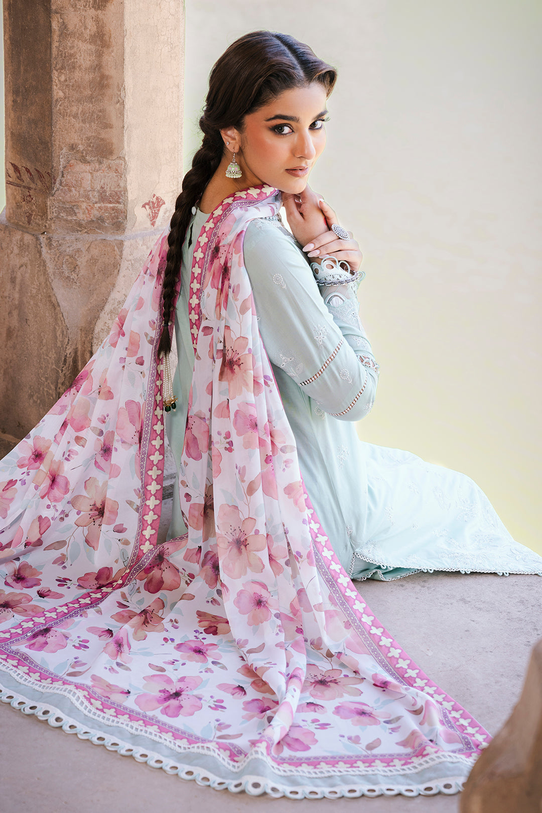 ZELLBURY CHIKANKARI LAWN EMBROIDERED COLLECTION 2025