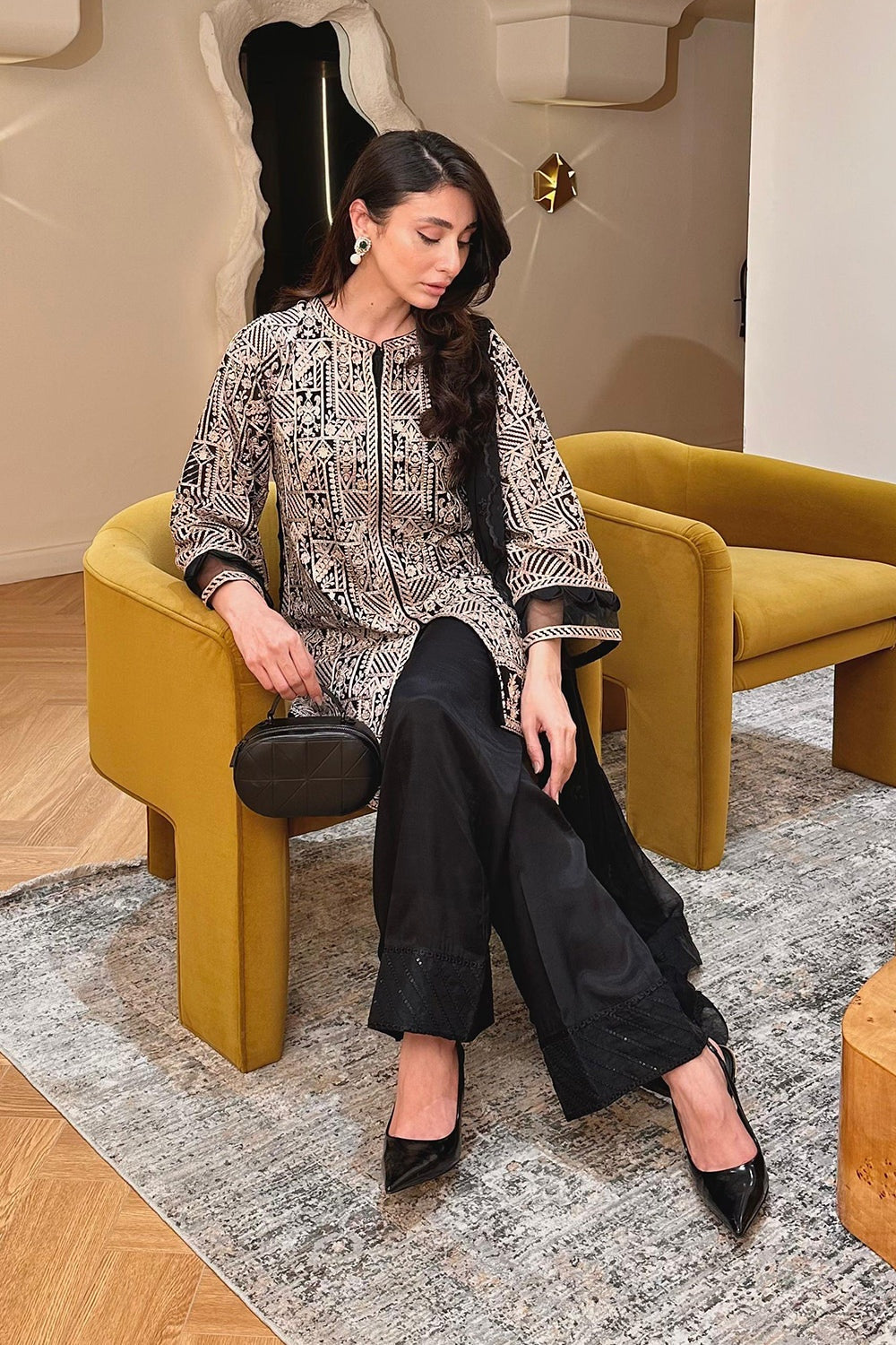 AZURE MAYA ALI LUXE EMBROIDERED CHIFFON COLLECTION 2025