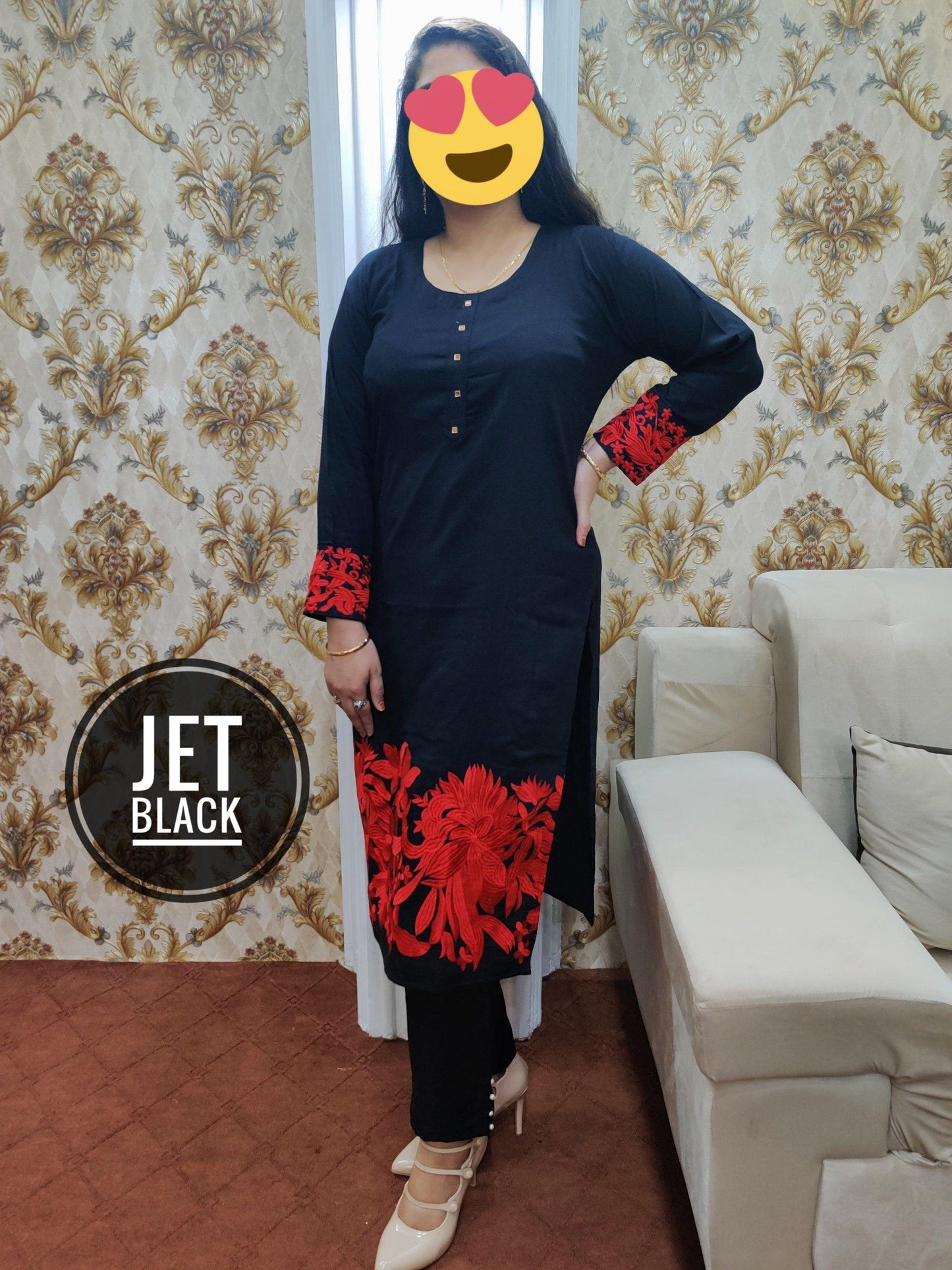 PAKISTANI RAYON STITCHED KURTI / PLAZO SET - Ubaid Collections