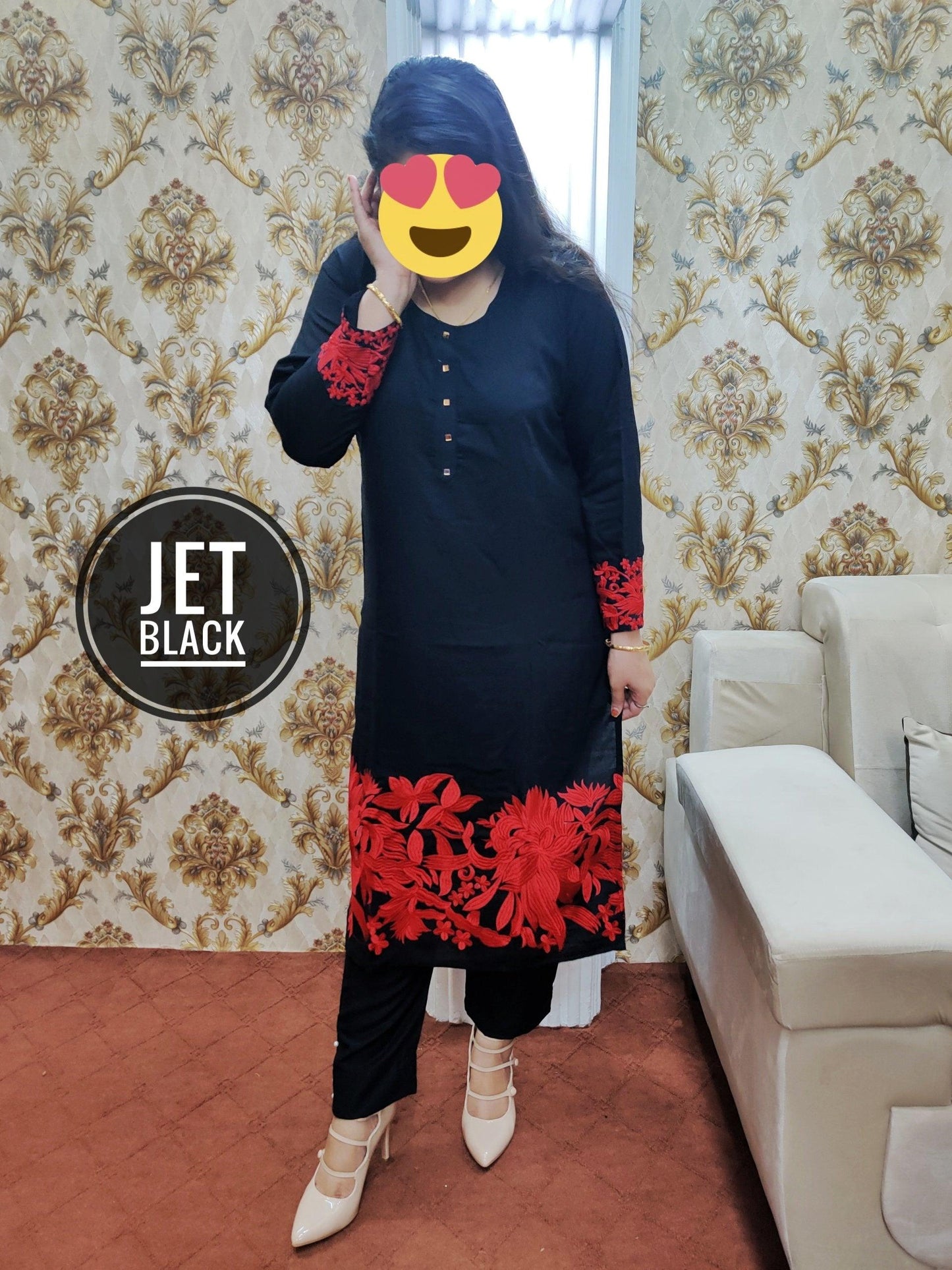 PAKISTANI RAYON STITCHED KURTI / PLAZO SET - Ubaid Collections