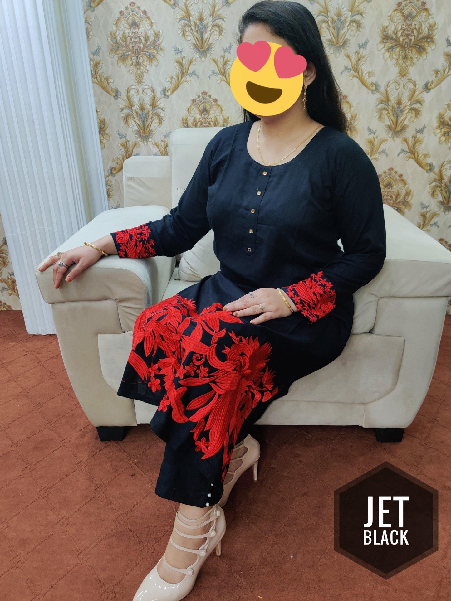 PAKISTANI RAYON STITCHED KURTI / PLAZO SET - Ubaid Collections