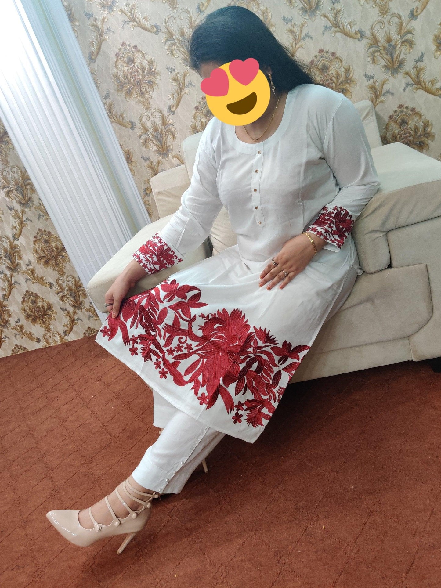 PAKISTANI RAYON STITCHED KURTI / PLAZO SET - Ubaid Collections