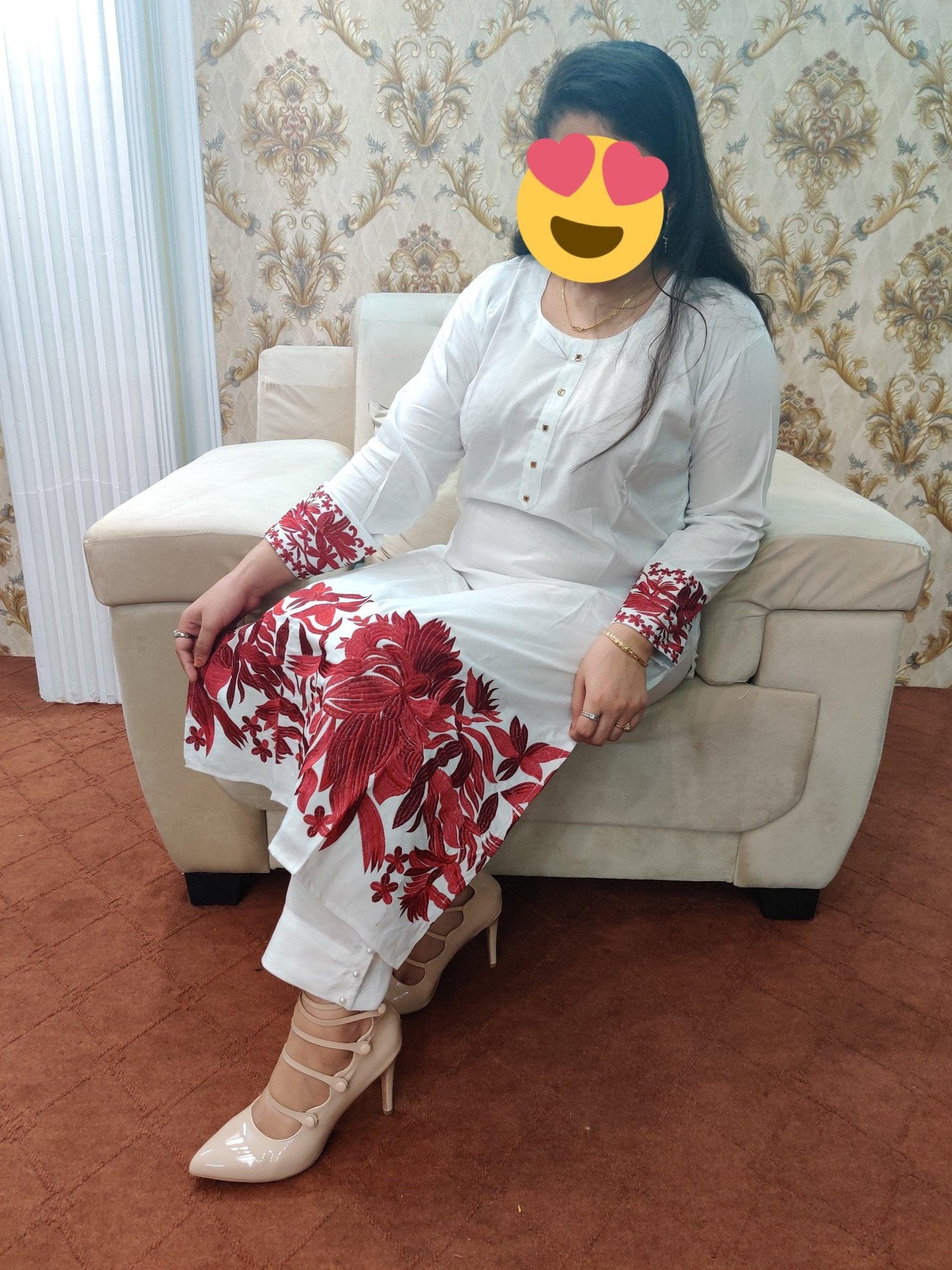 PAKISTANI RAYON STITCHED KURTI / PLAZO SET - Ubaid Collections
