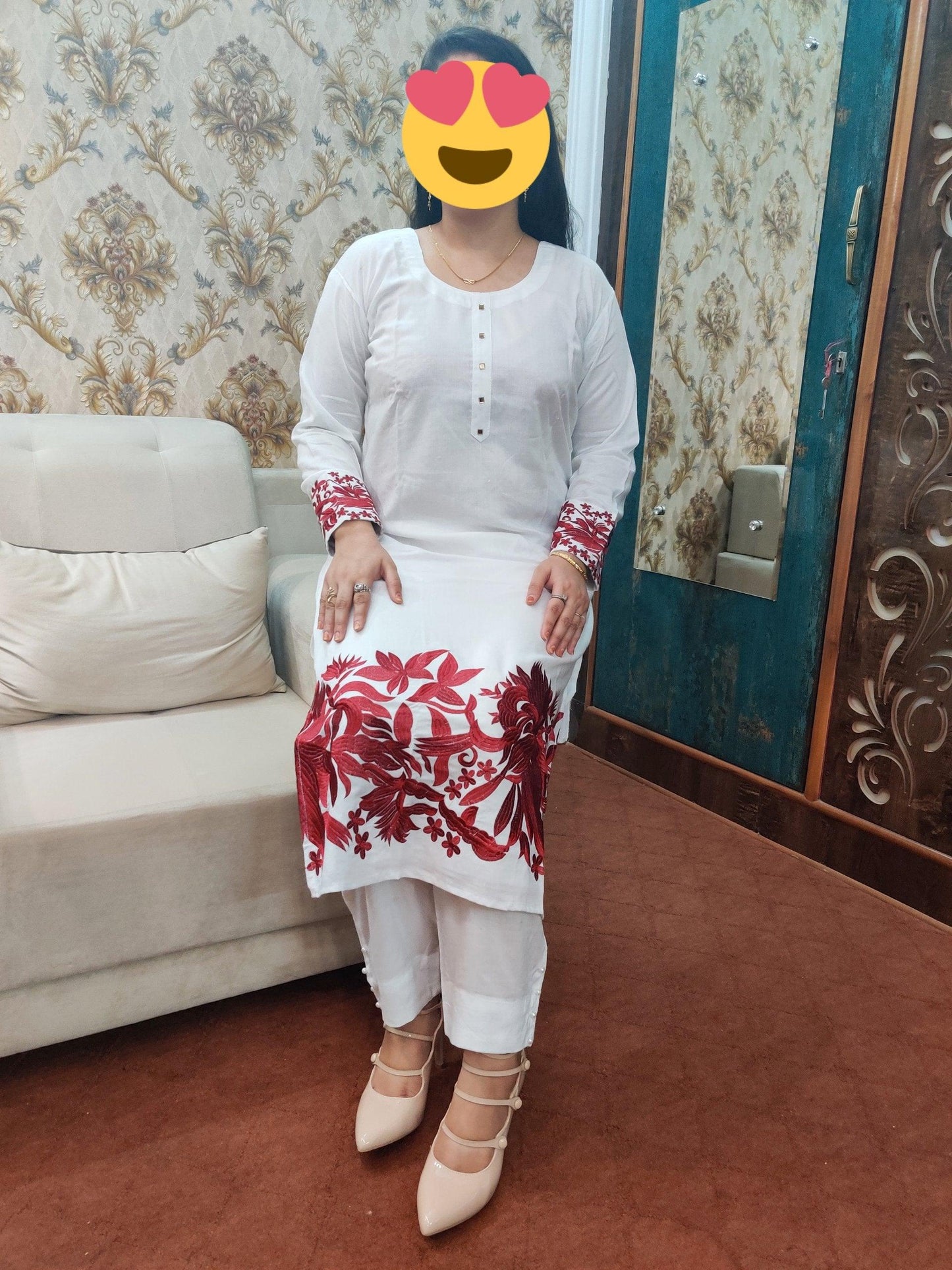 PAKISTANI RAYON STITCHED KURTI / PLAZO SET - Ubaid Collections