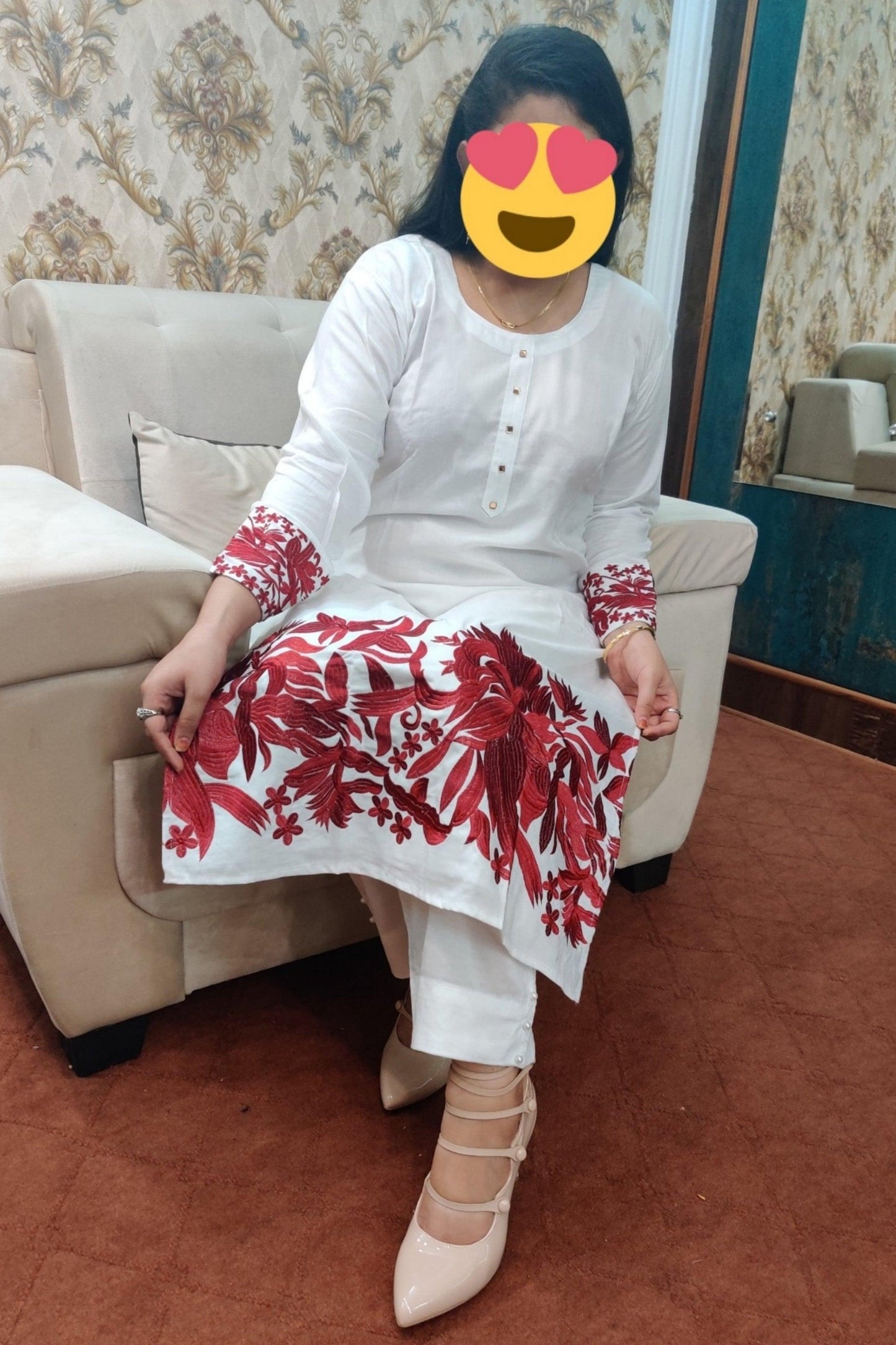 PAKISTANI RAYON STITCHED KURTI / PLAZO SET - Ubaid Collections