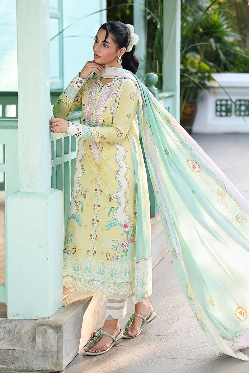 [ SUIT B ] - QALAMKAR QPRINTS LAWN EMBROIDERED 2026