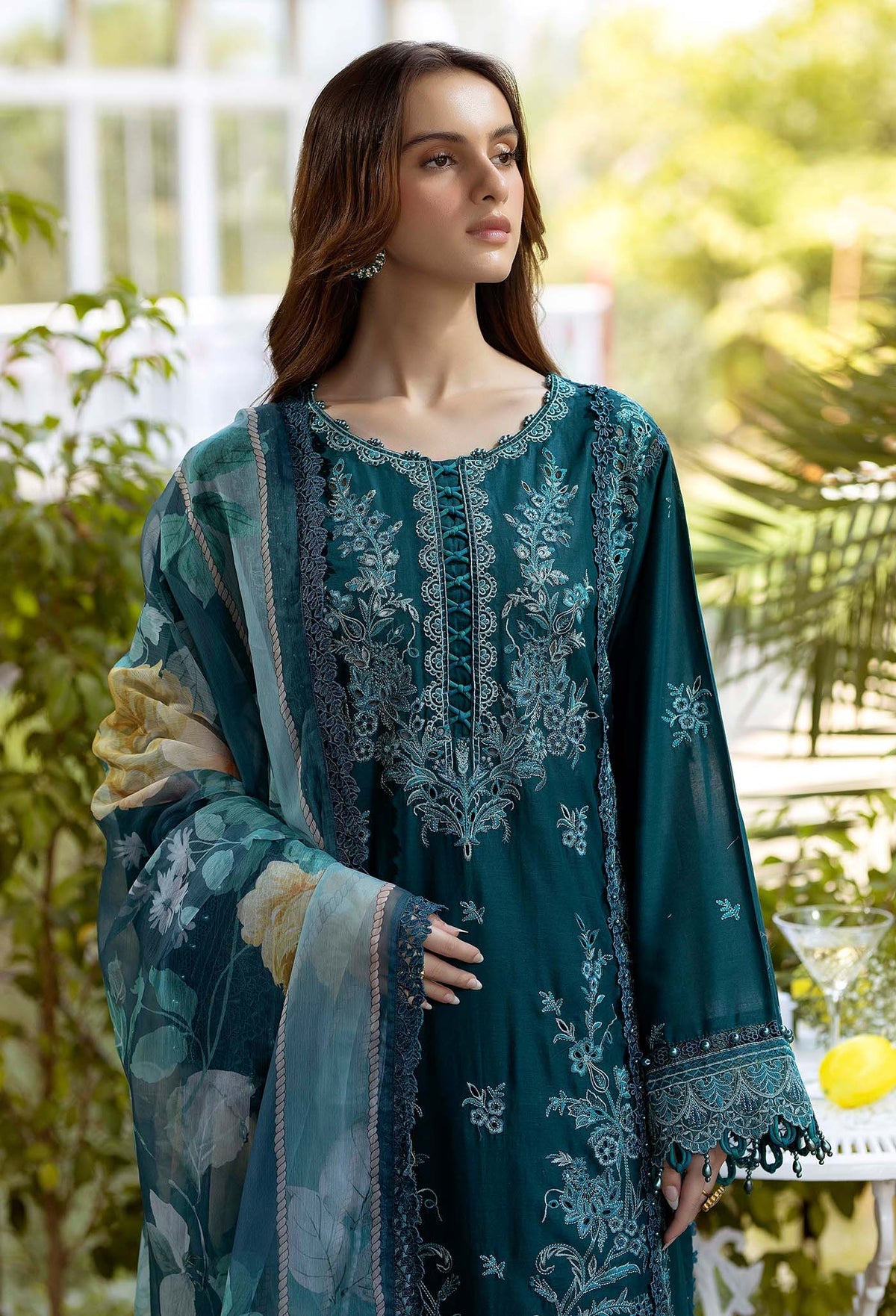 ADANS LIBAS GARDENIA EMBROIDERED LAWN 2025