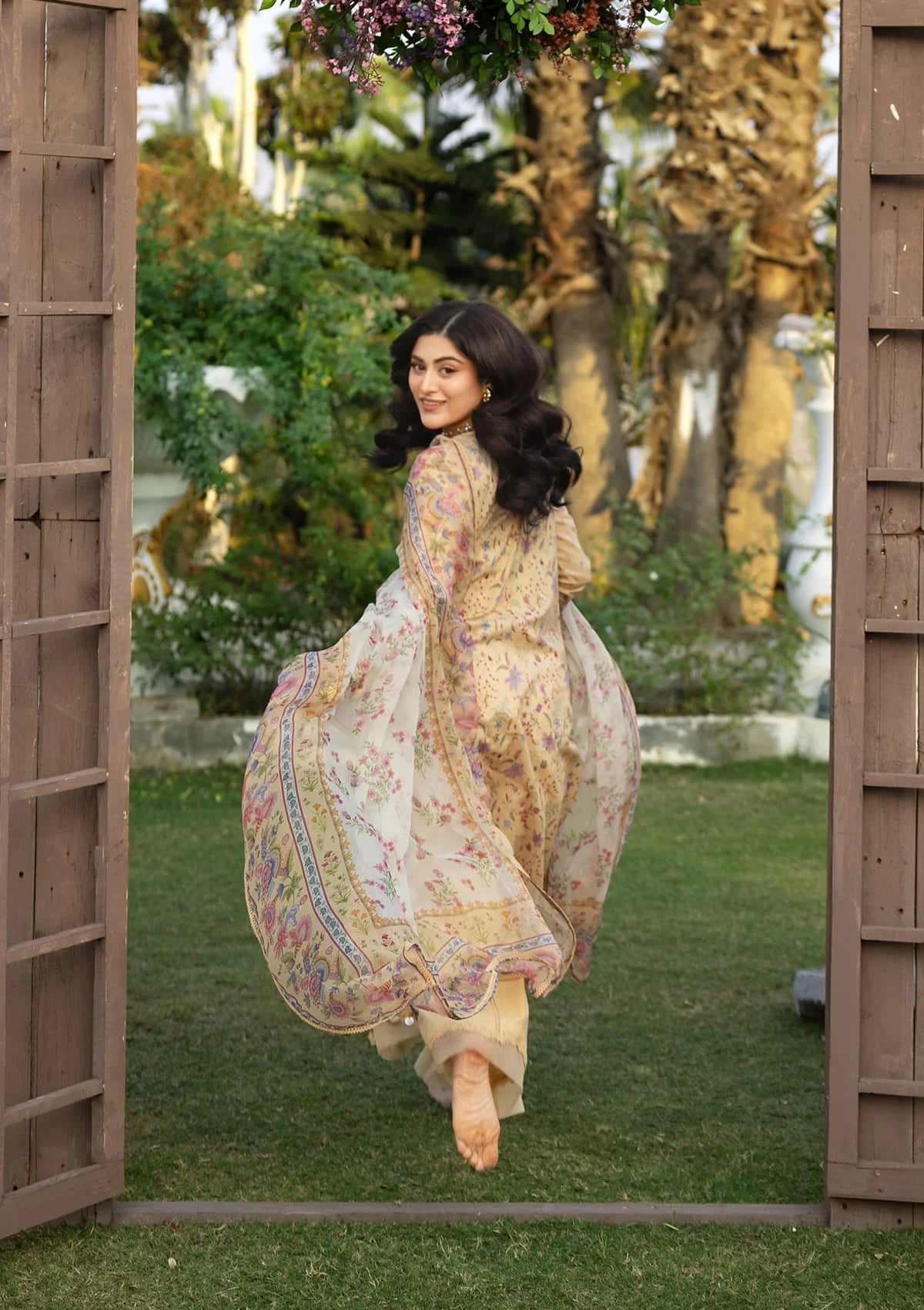 [ SUIT H ] - ELAF CHIKANKARI PRINTS WITH CHIFFON DUPATTA 2026