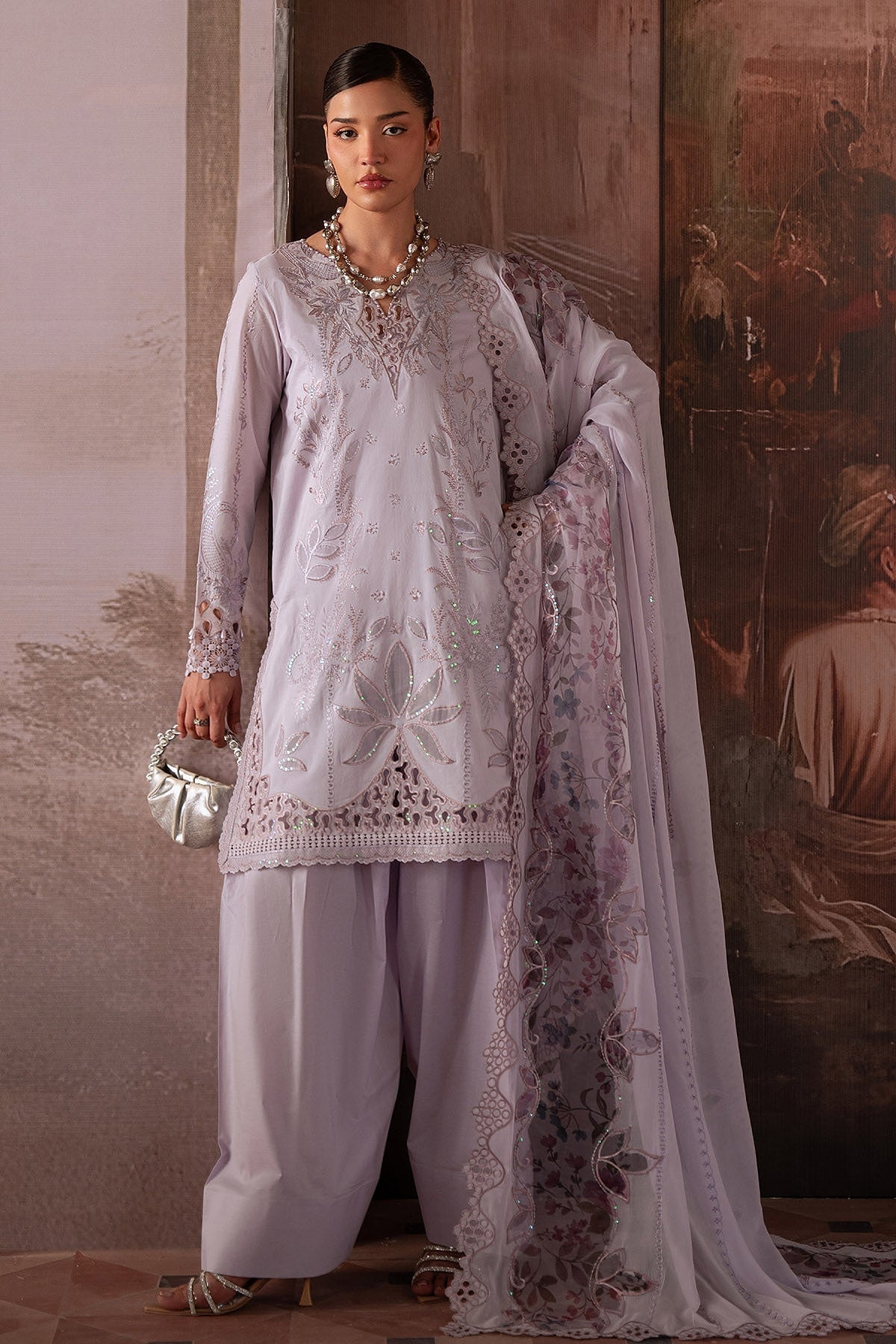 [ SUIT F ] - NUREH FEYA EMBROIDERED LAWN WITH EMBROIDERED CHIFFON DUPATTA COLLECTION 2026