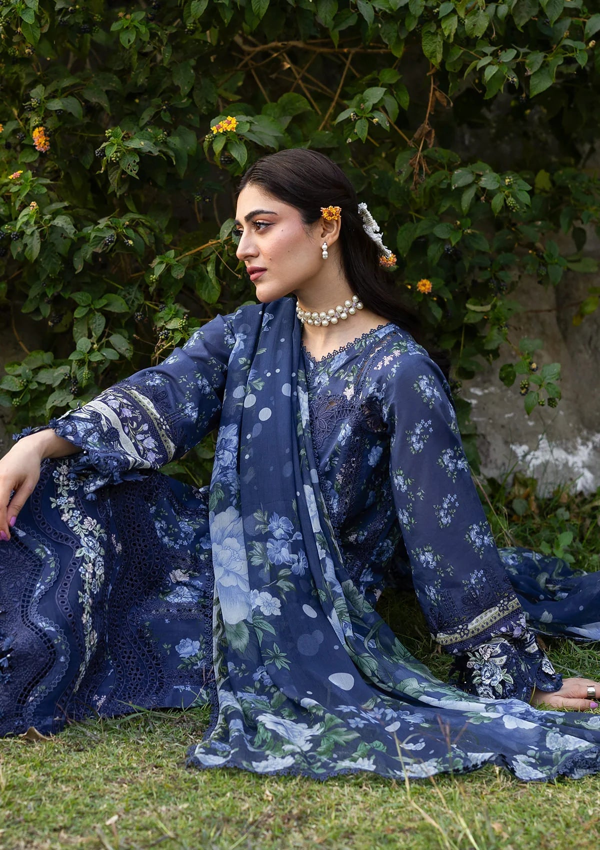 [ SUIT F ] - ELAF CHIKANKARI PRINTS WITH CHIFFON DUPATTA 2026