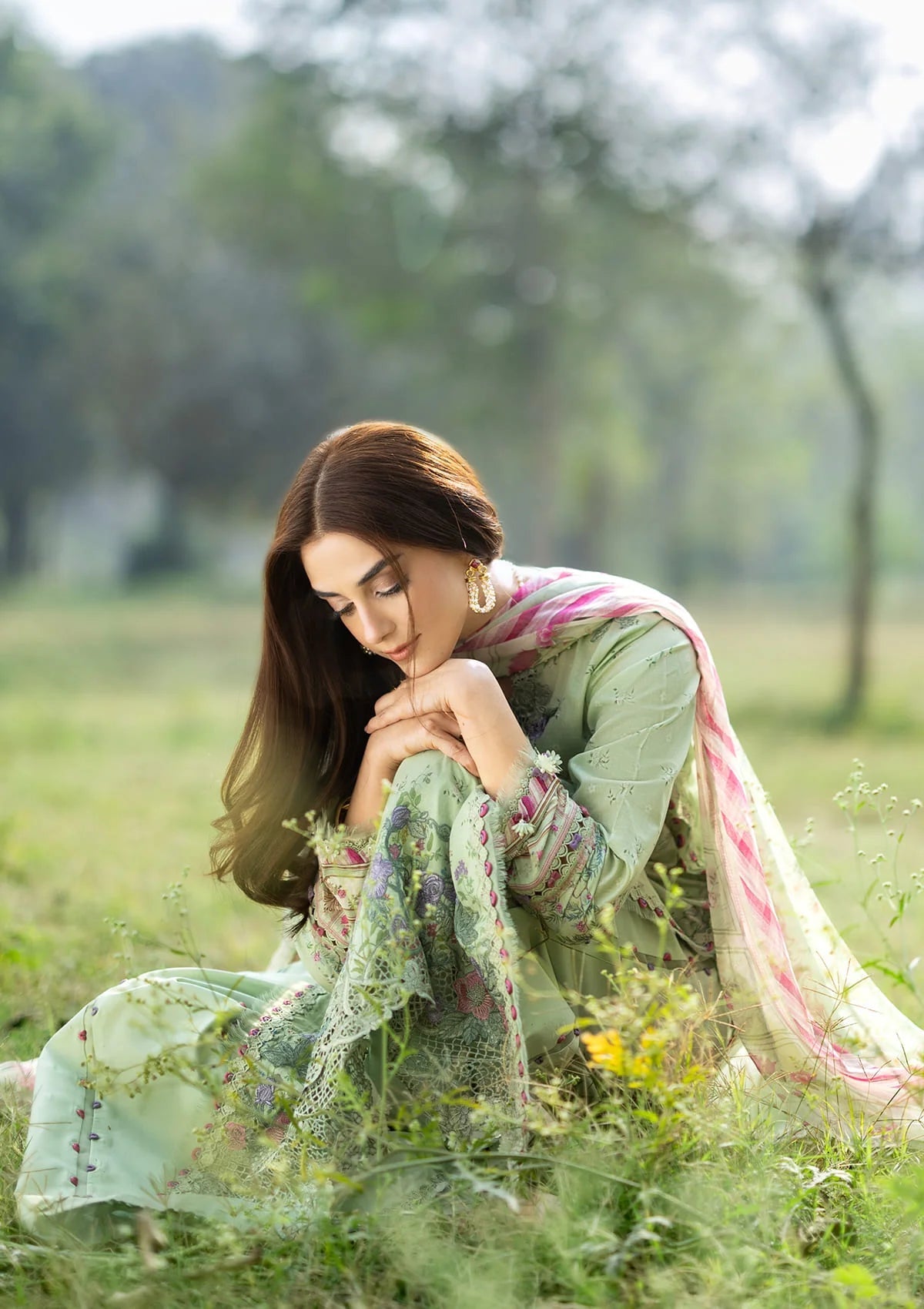 [ SUIT J ] - ELAF CHIKANKARI PRINTS WITH CHIFFON DUPATTA 2026