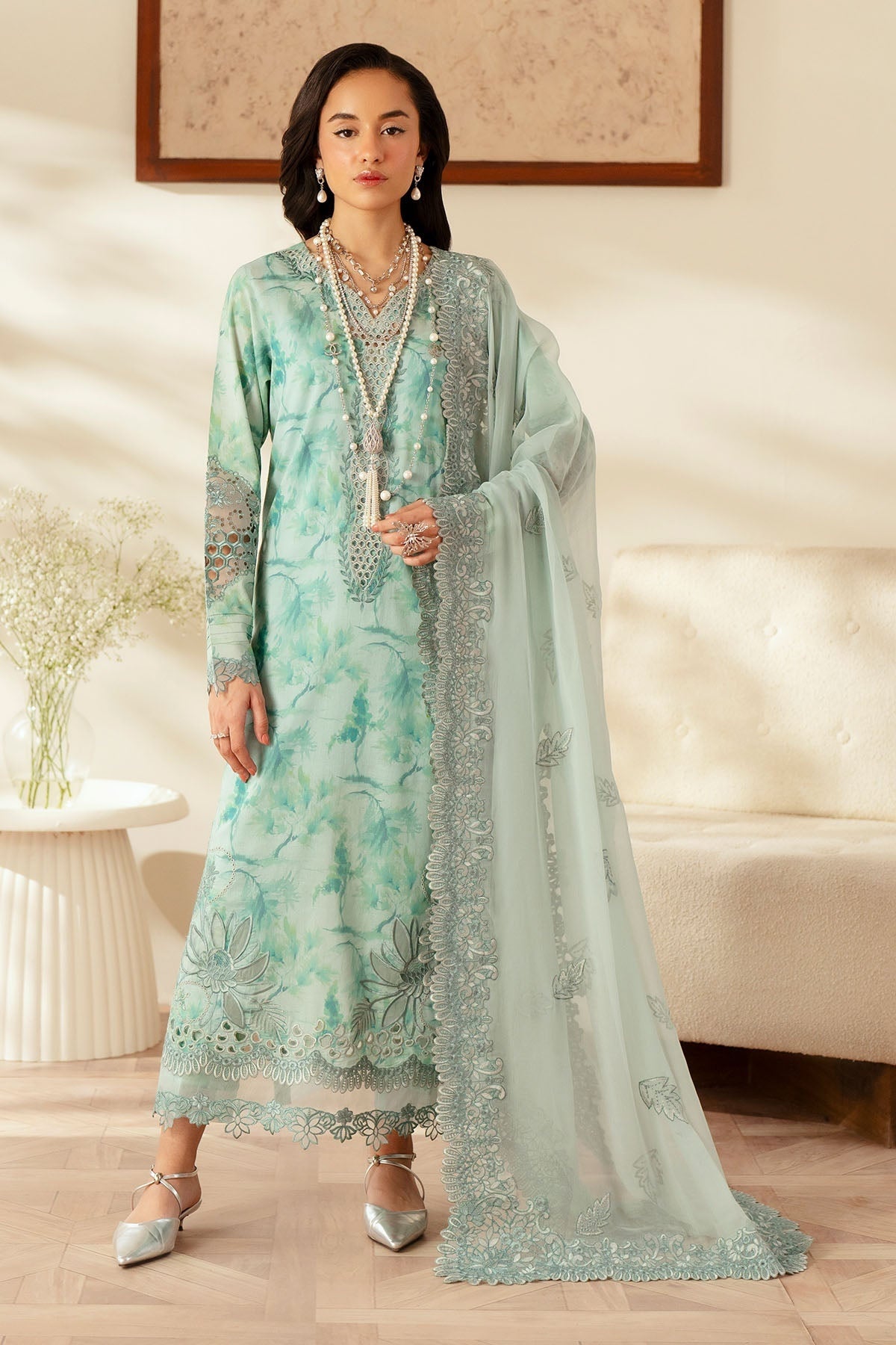 NUREH FEYA EID EDIT LAWN EMBROIDERED 2025