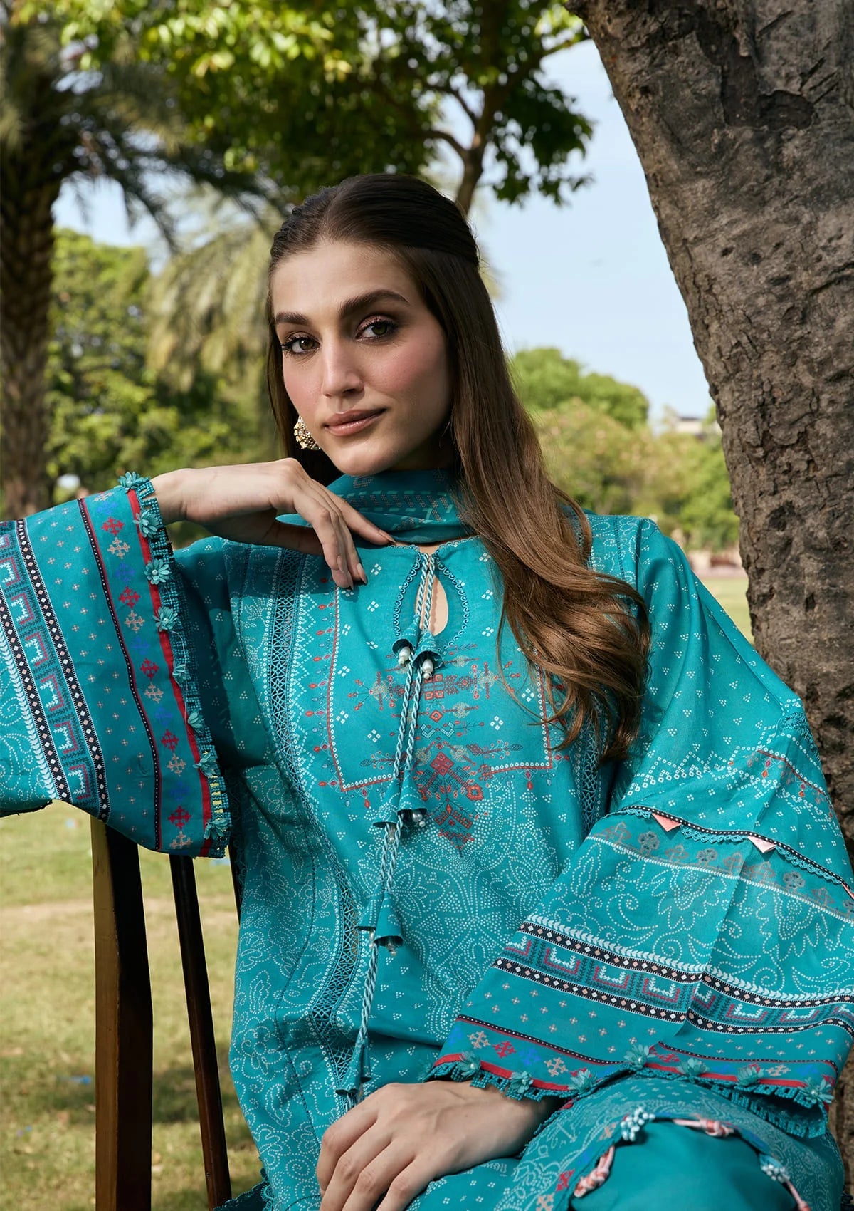 [ SUIT N ] - KAHF AANGAN LUXURY PRINT LAWN WITH CHIFFON DUPATTA 2026