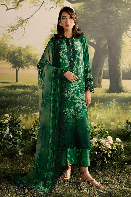 [ SUIT E ] - NUREH BLOOM LAWN EMBROIDERED AND PRINTED DORIYA COLLECTION 2026