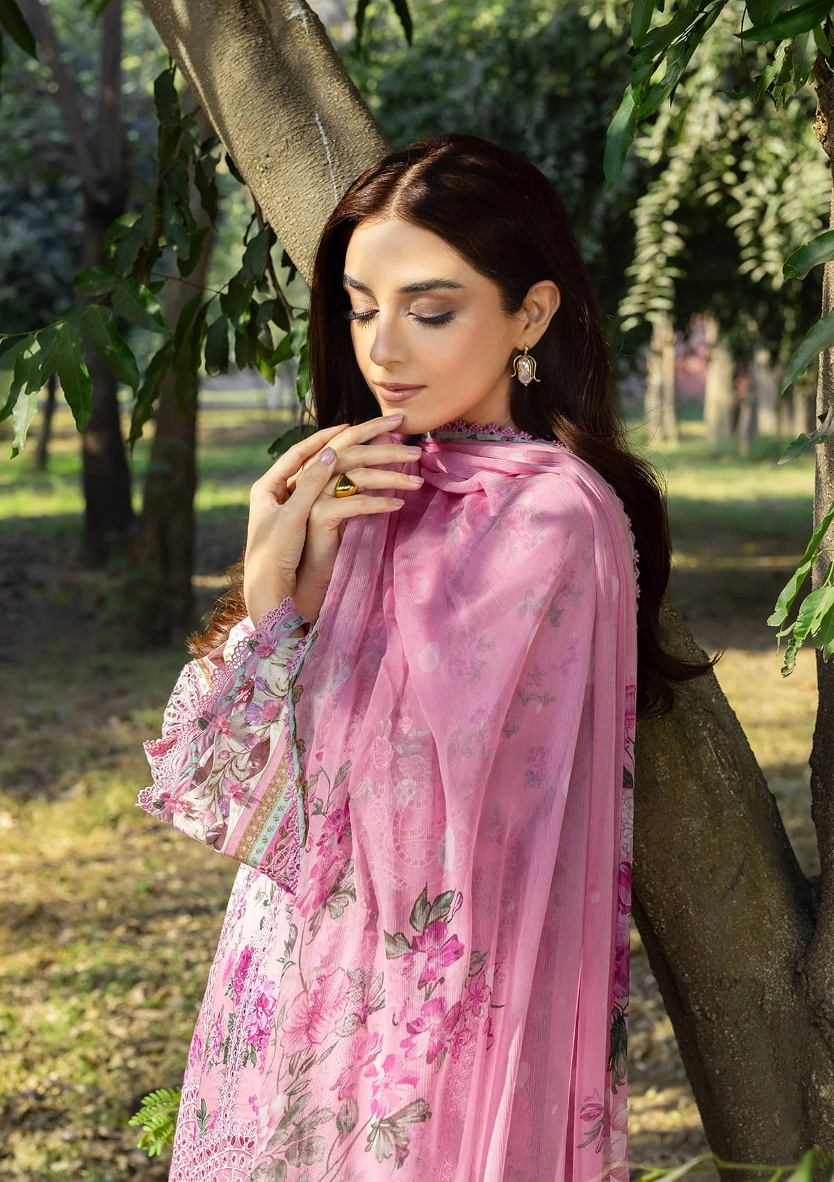 [ SUIT D ] - ELAF CHIKANKARI PRINTS WITH CHIFFON DUPATTA 2026