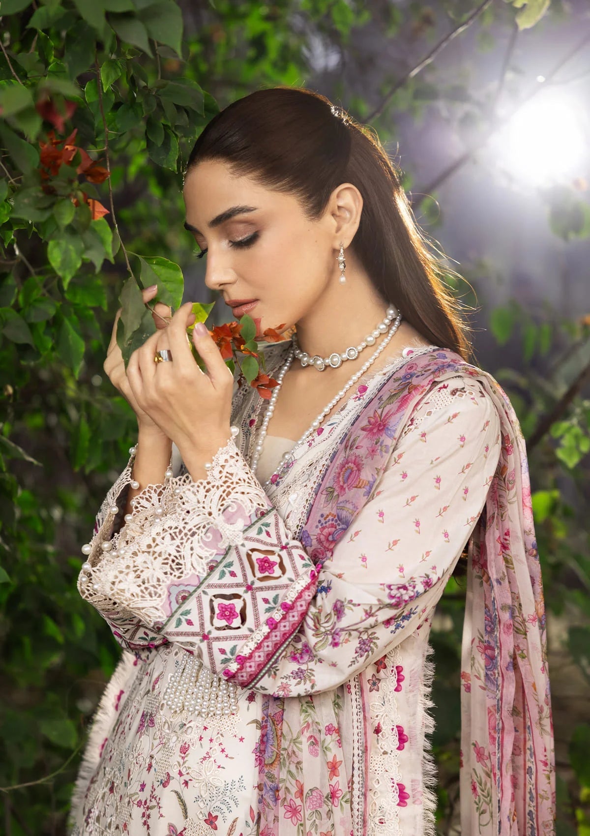 [ SUIT A ] - ELAF CHIKANKARI PRINTS WITH CHIFFON DUPATTA 2026
