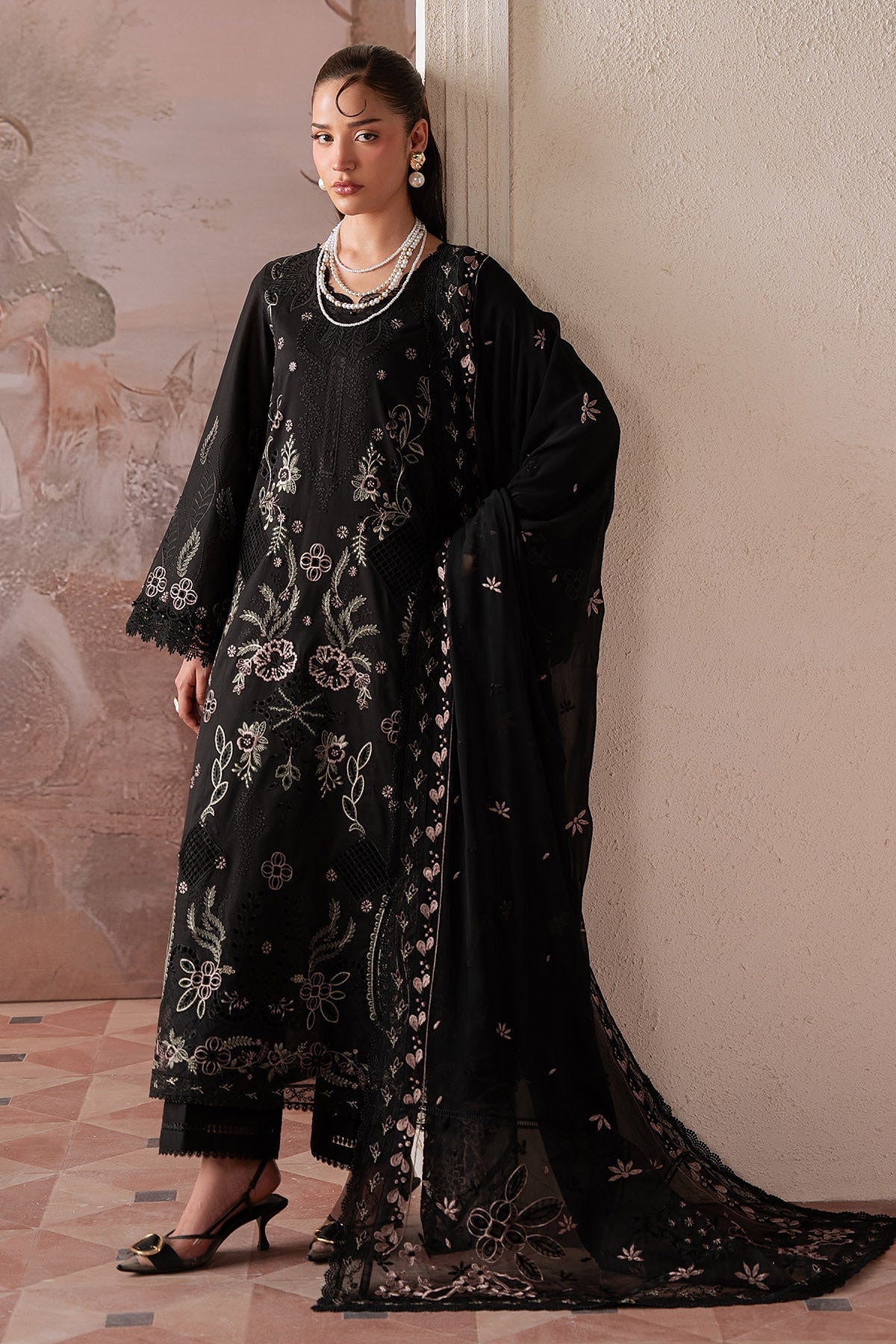 [ SUIT B ] - NUREH FEYA EMBROIDERED LAWN WITH EMBROIDERED CHIFFON DUPATTA COLLECTION 2026