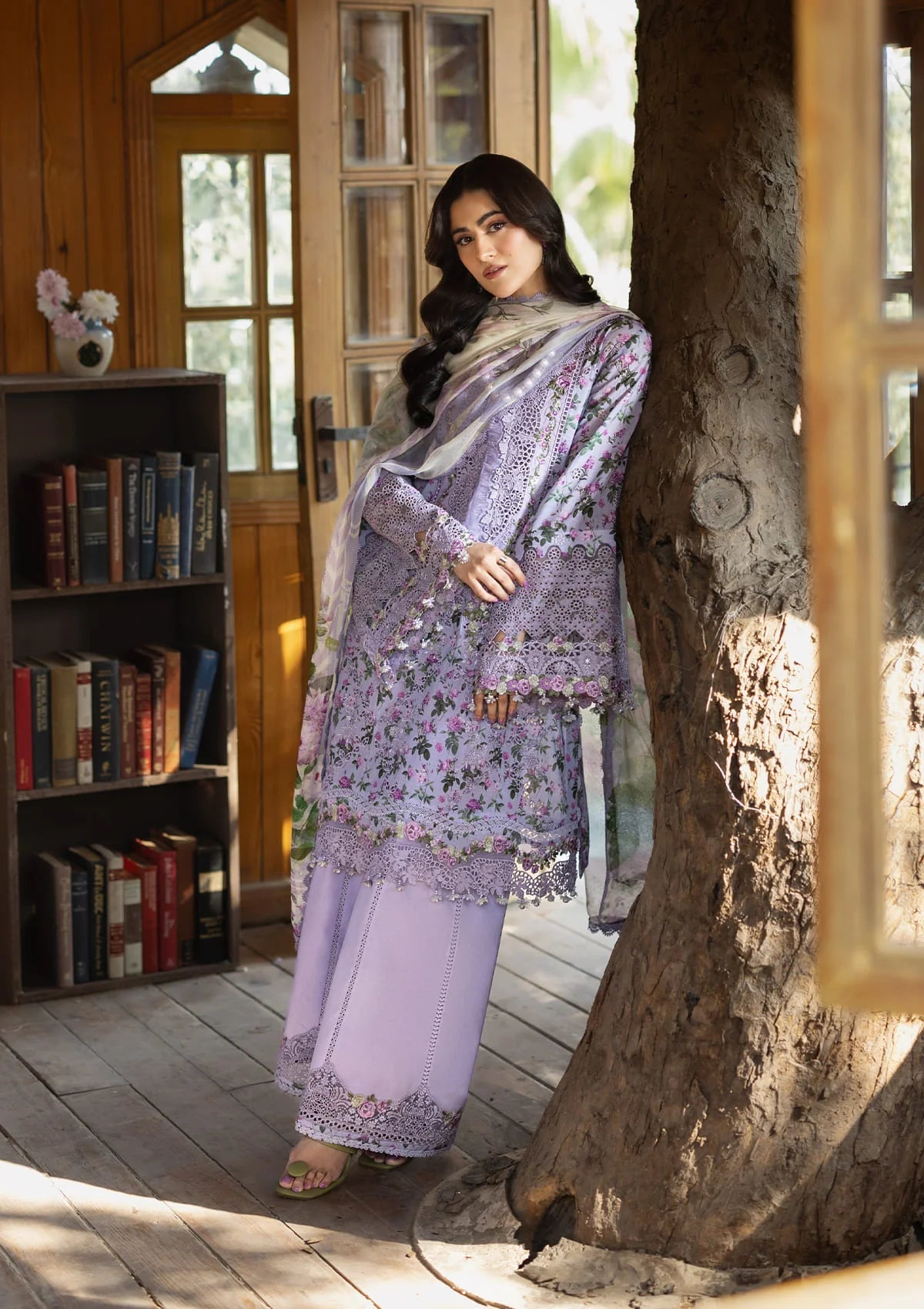 [ SUIT I ] - ELAF CHIKANKARI PRINTS WITH CHIFFON DUPATTA 2026