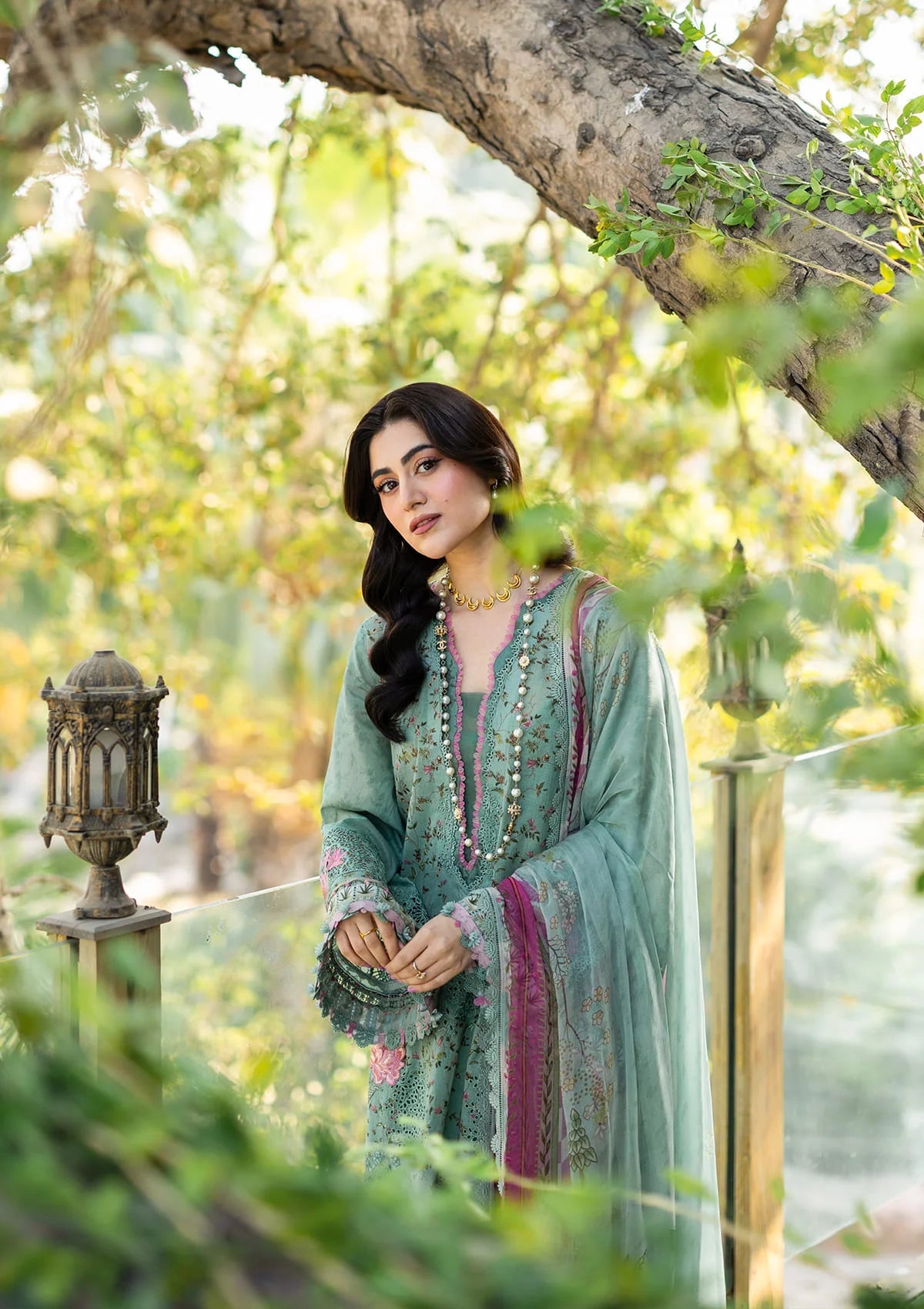 [ SUIT B ] - ELAF CHIKANKARI PRINTS WITH CHIFFON DUPATTA 2026