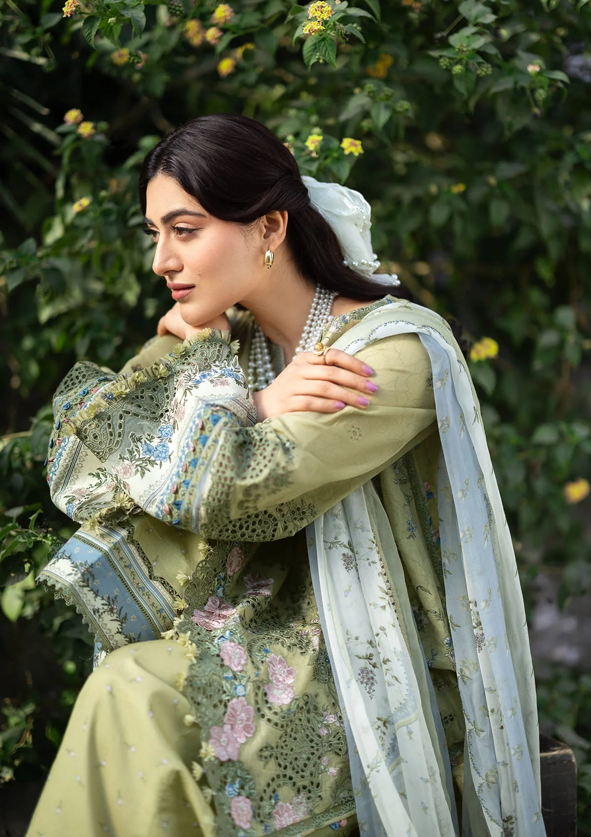 [ SUIT L ] - ELAF CHIKANKARI PRINTS WITH CHIFFON DUPATTA 2026