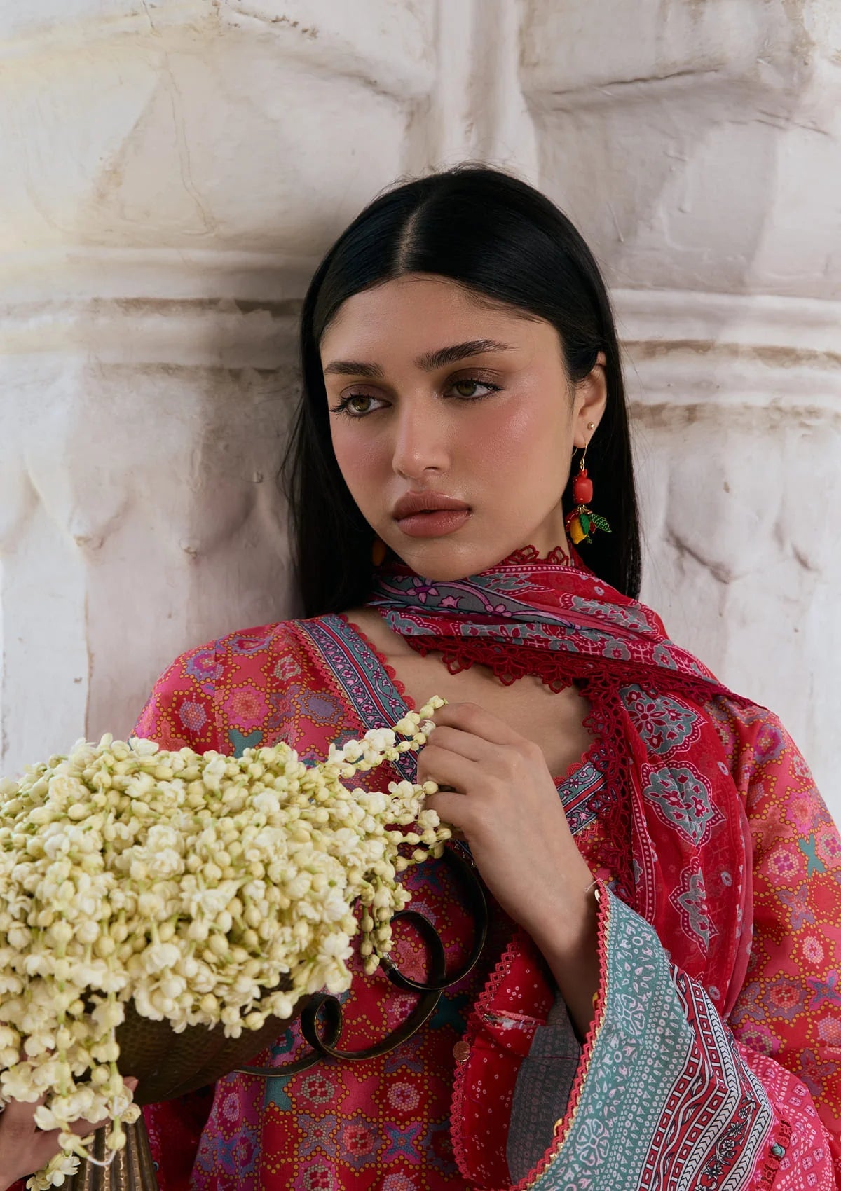 [ SUIT J ] - KAHF AANGAN LUXURY PRINT LAWN WITH CHIFFON DUPATTA 2026