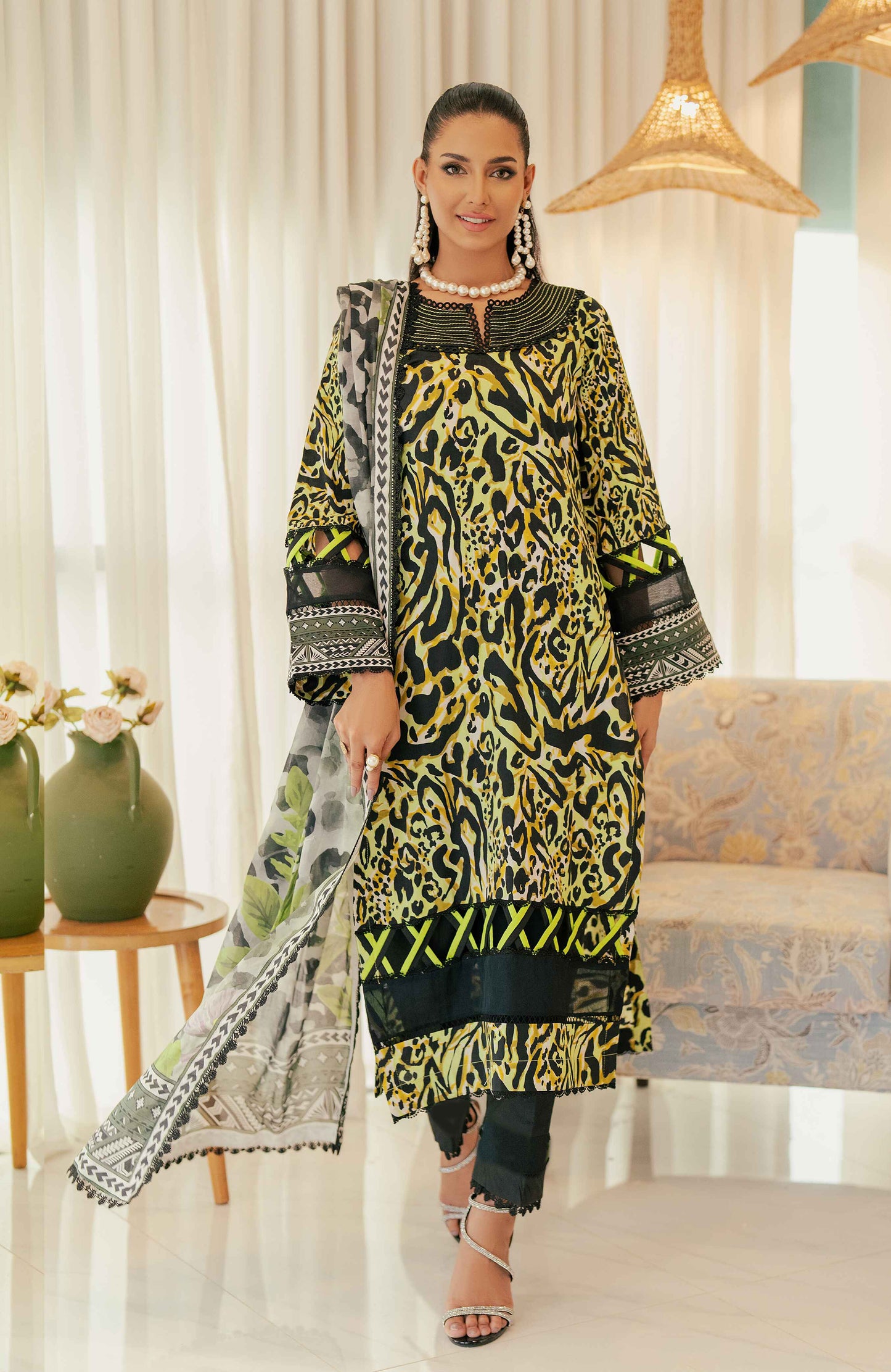 ALZOHAIB BLOOM SUNSHINE COTTON SILK COLLECTION 2024