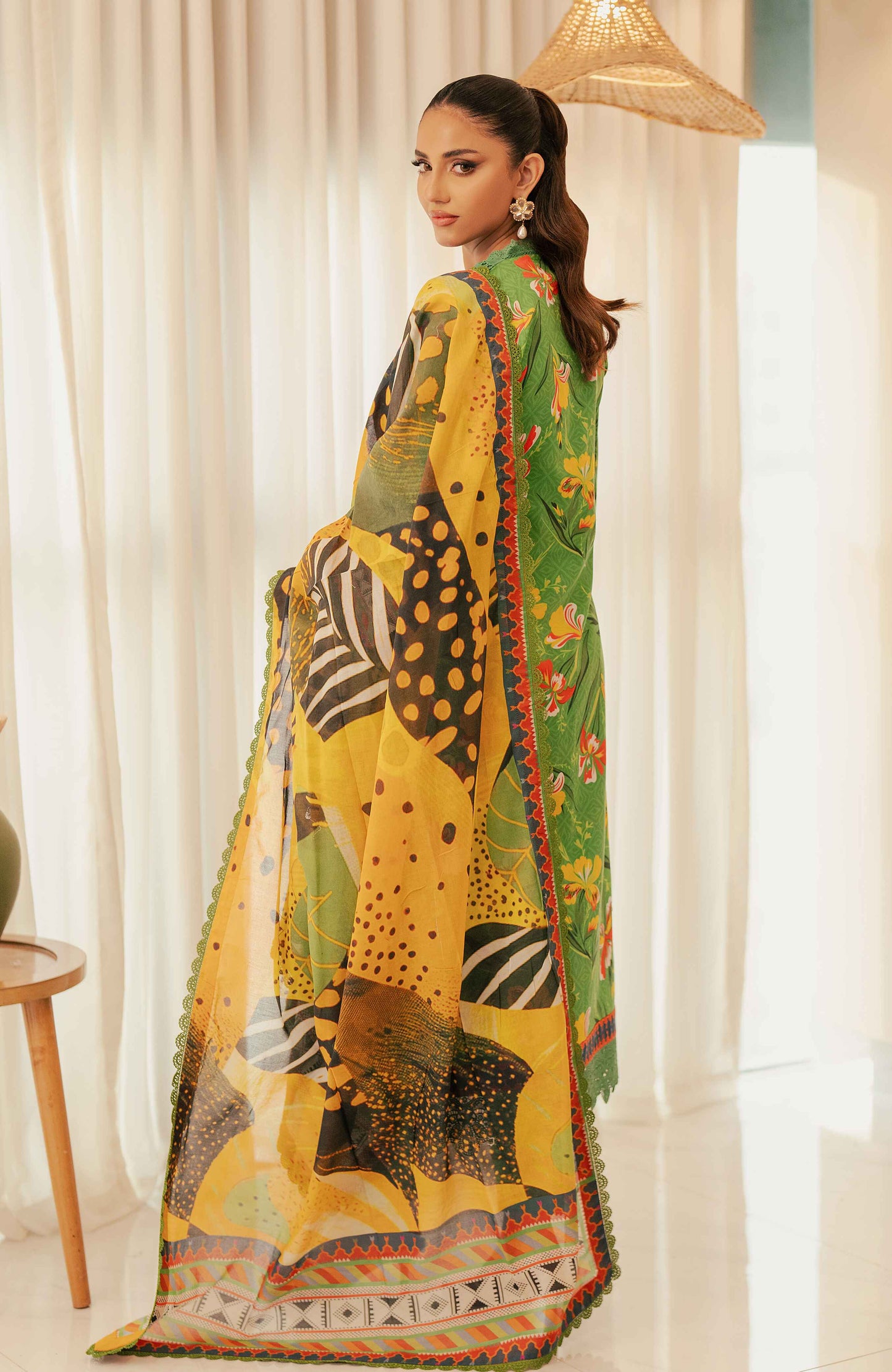 ALZOHAIB BLOOM SUNSHINE COTTON SILK COLLECTION 2024