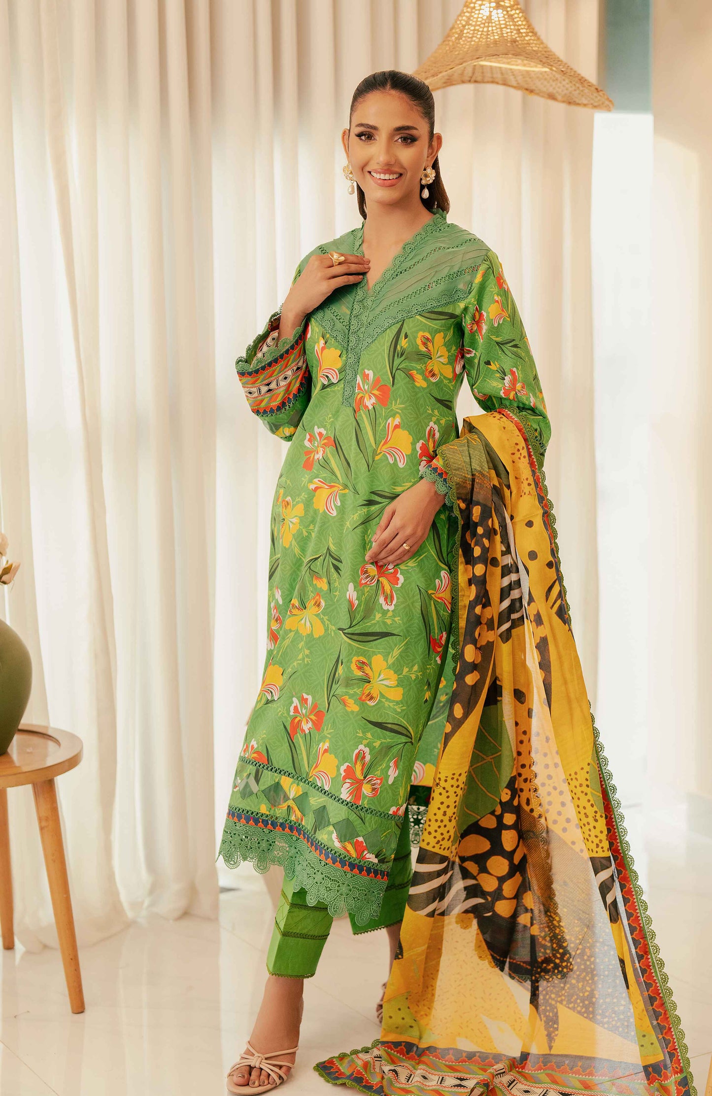 ALZOHAIB BLOOM SUNSHINE COTTON SILK COLLECTION 2024