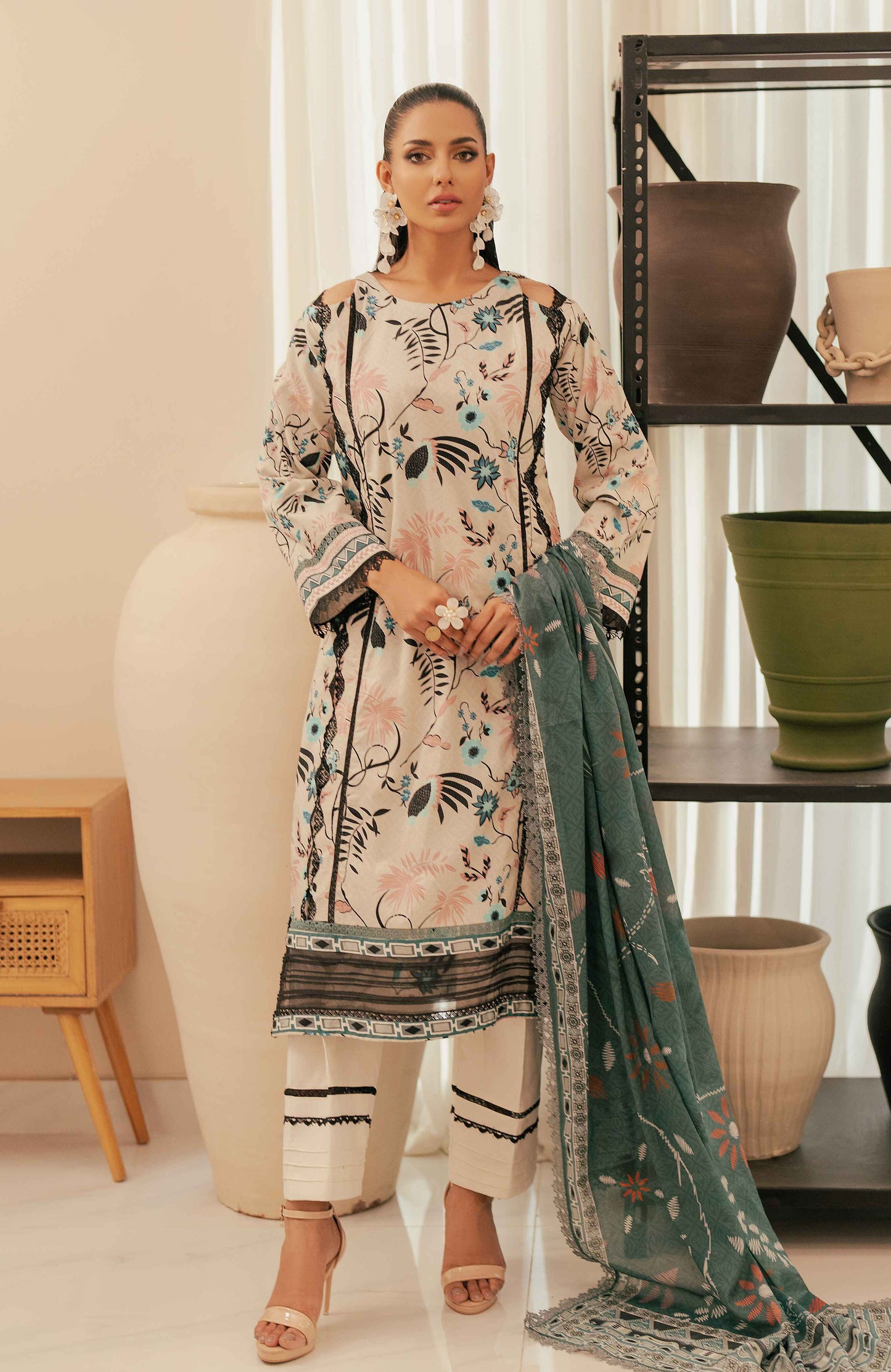 ALZOHAIB BLOOM SUNSHINE COTTON SILK COLLECTION 2024