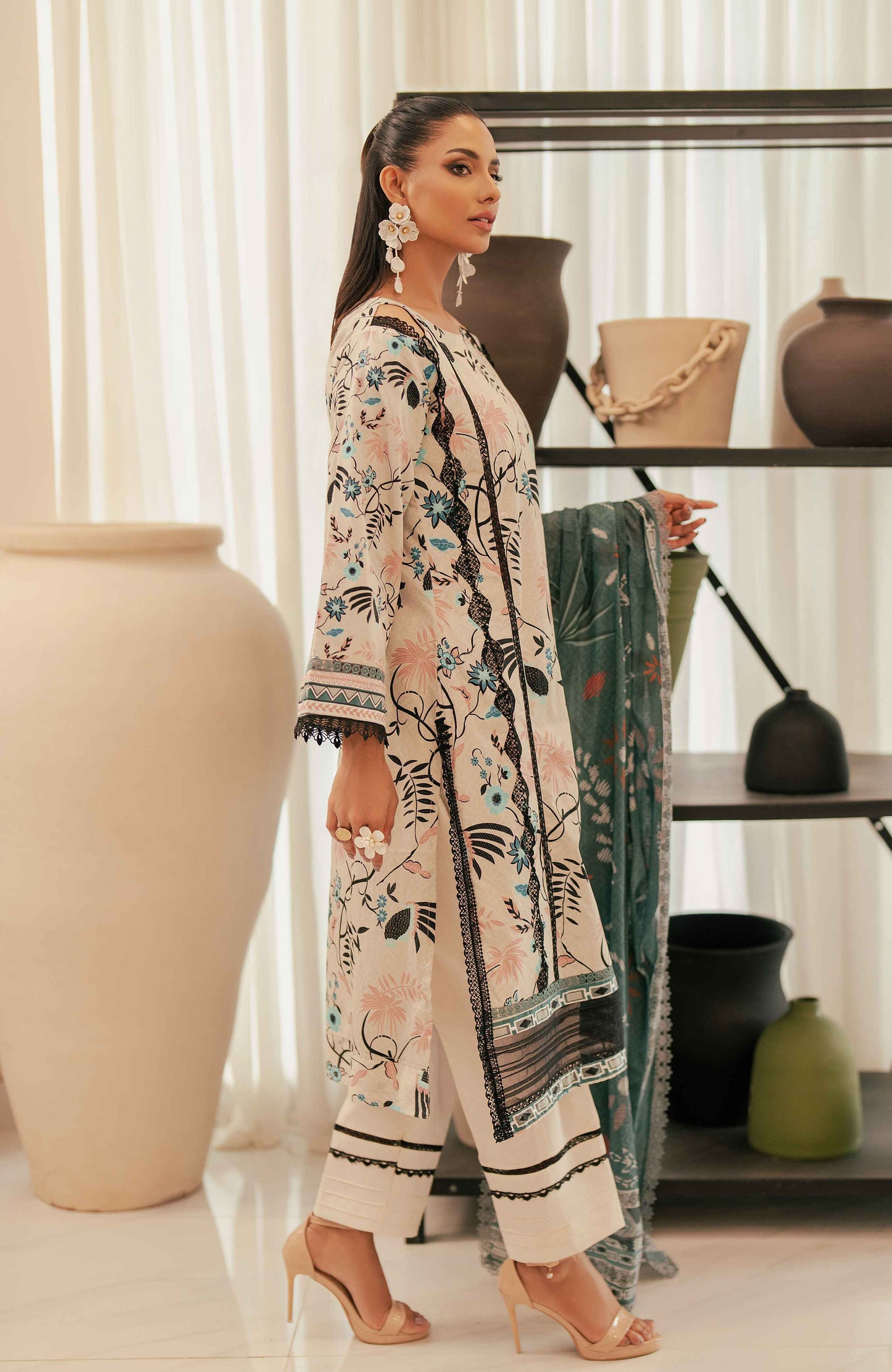 ALZOHAIB BLOOM SUNSHINE COTTON SILK COLLECTION 2024