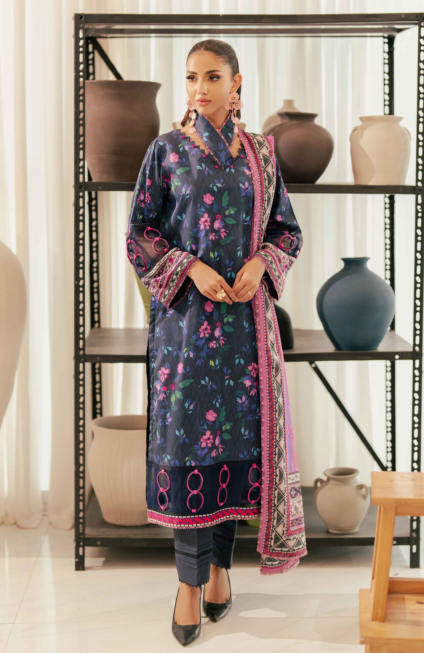 ALZOHAIB BLOOM SUNSHINE COTTON SILK COLLECTION 2024