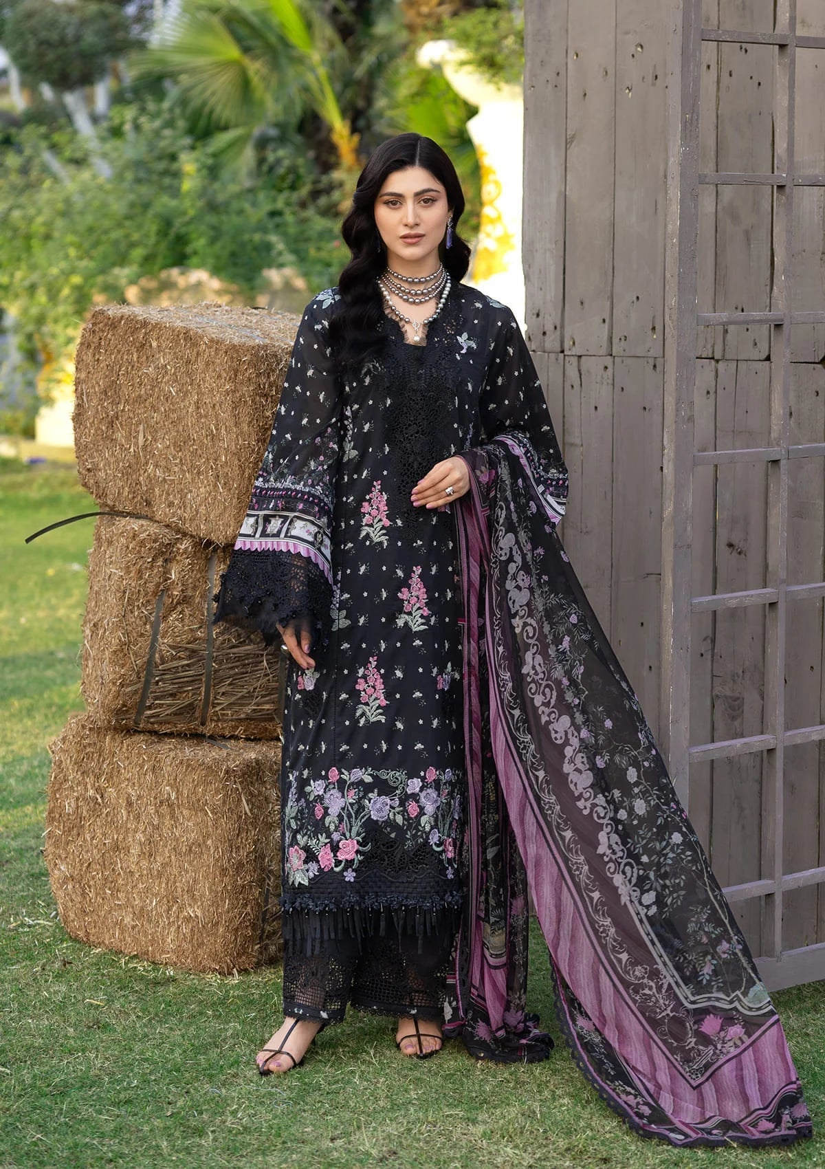 [ SUIT K ] - ELAF CHIKANKARI PRINTS WITH CHIFFON DUPATTA 2026