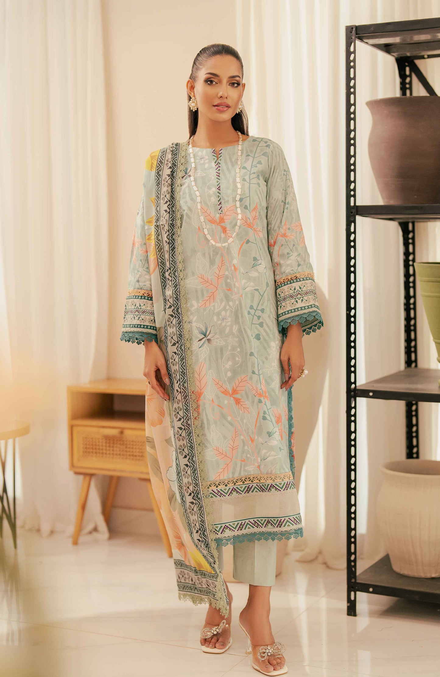 ALZOHAIB BLOOM SUNSHINE COTTON SILK COLLECTION 2024