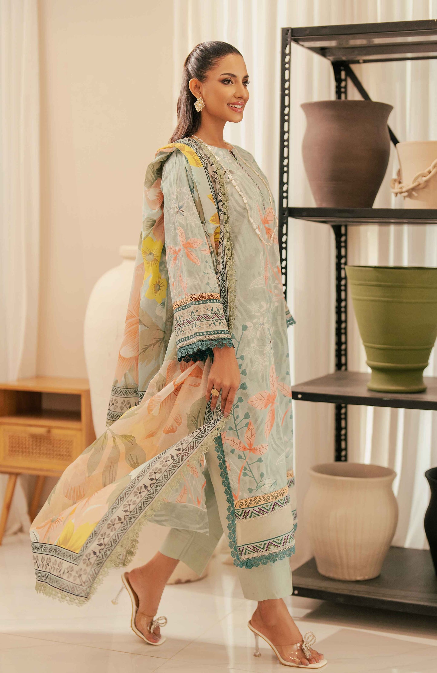 ALZOHAIB BLOOM SUNSHINE COTTON SILK COLLECTION 2024