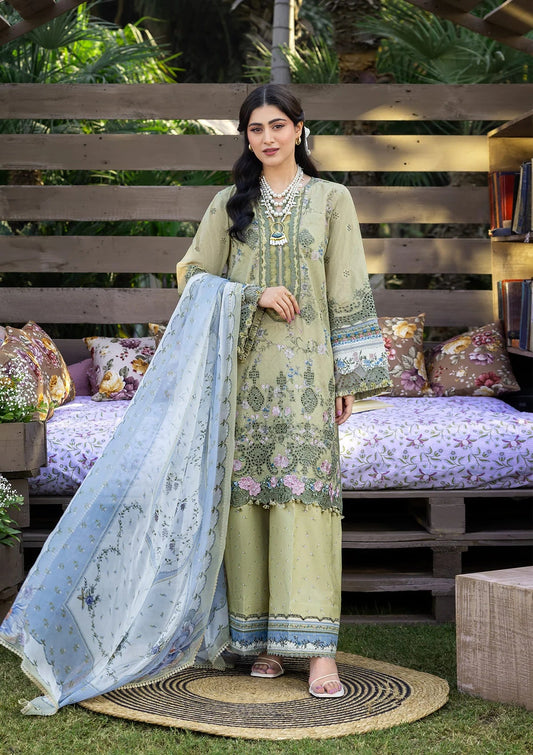 [ SUIT L ] - ELAF CHIKANKARI PRINTS WITH CHIFFON DUPATTA 2026