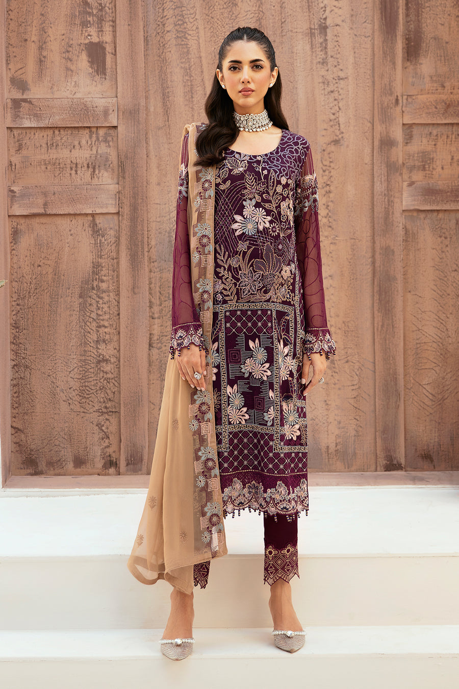 Net dupatta lawn suits best sale