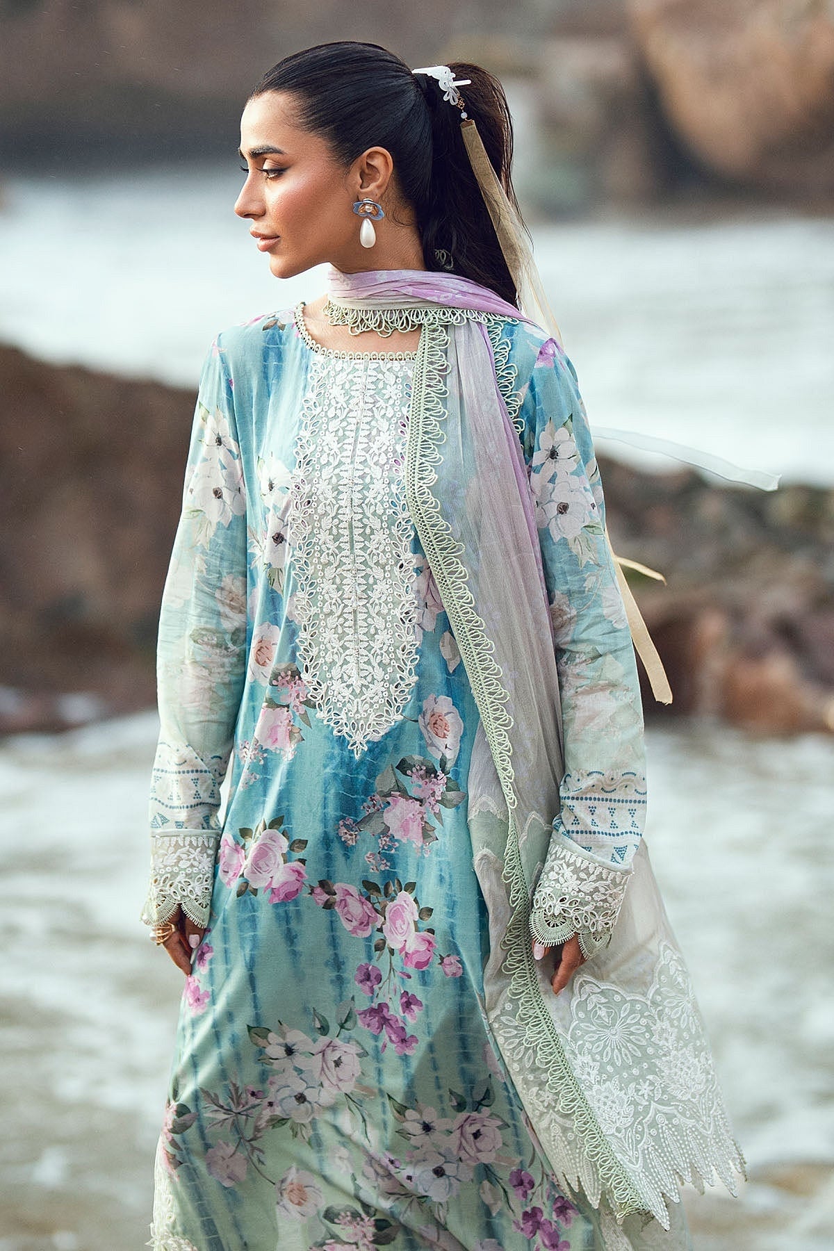 [ SUIT F ] - NUREH GARDENIA LAWN EMBROIDERED AND PRINTED 2026