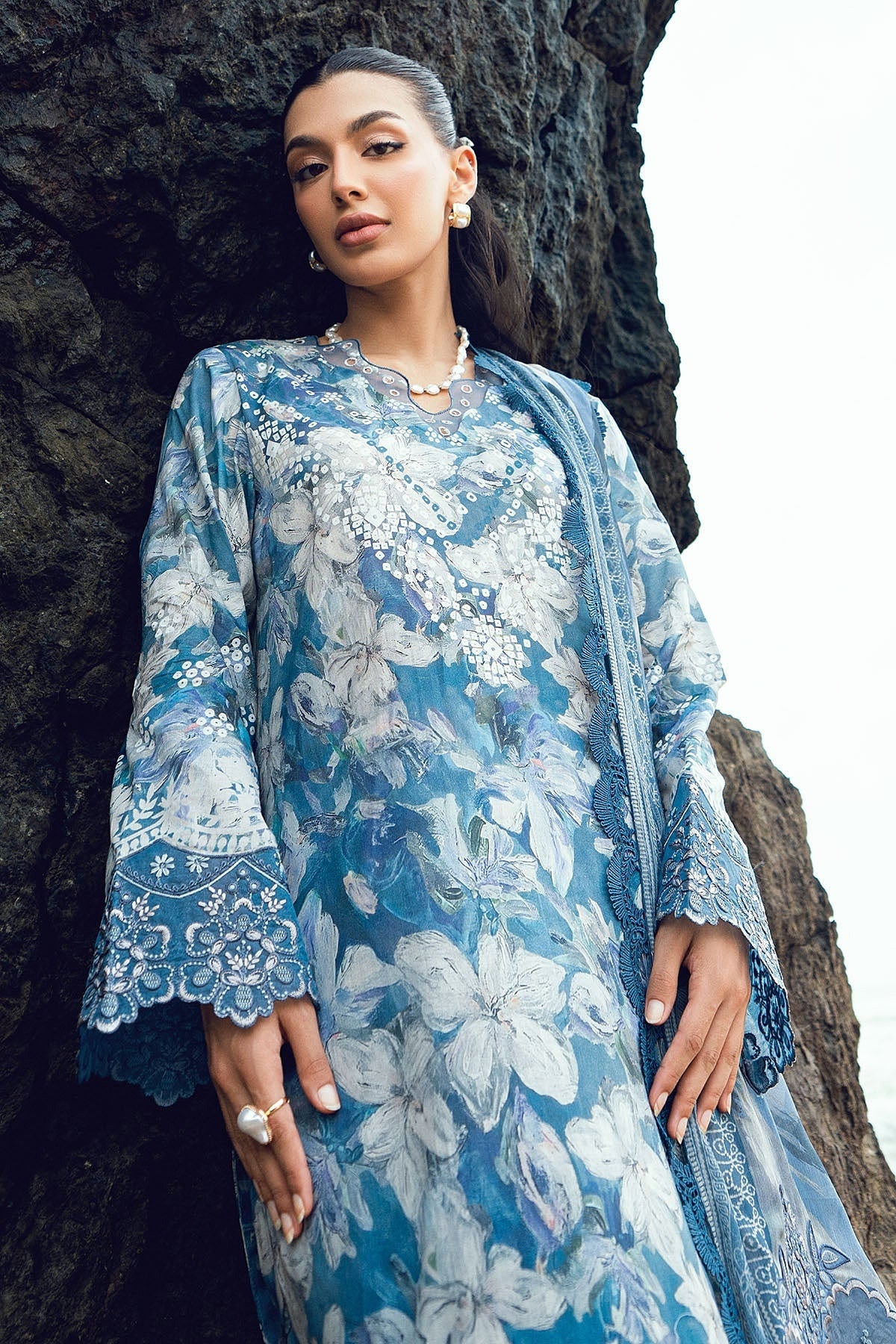 [ SUIT E ] - NUREH GARDENIA LAWN EMBROIDERED AND PRINTED 2026