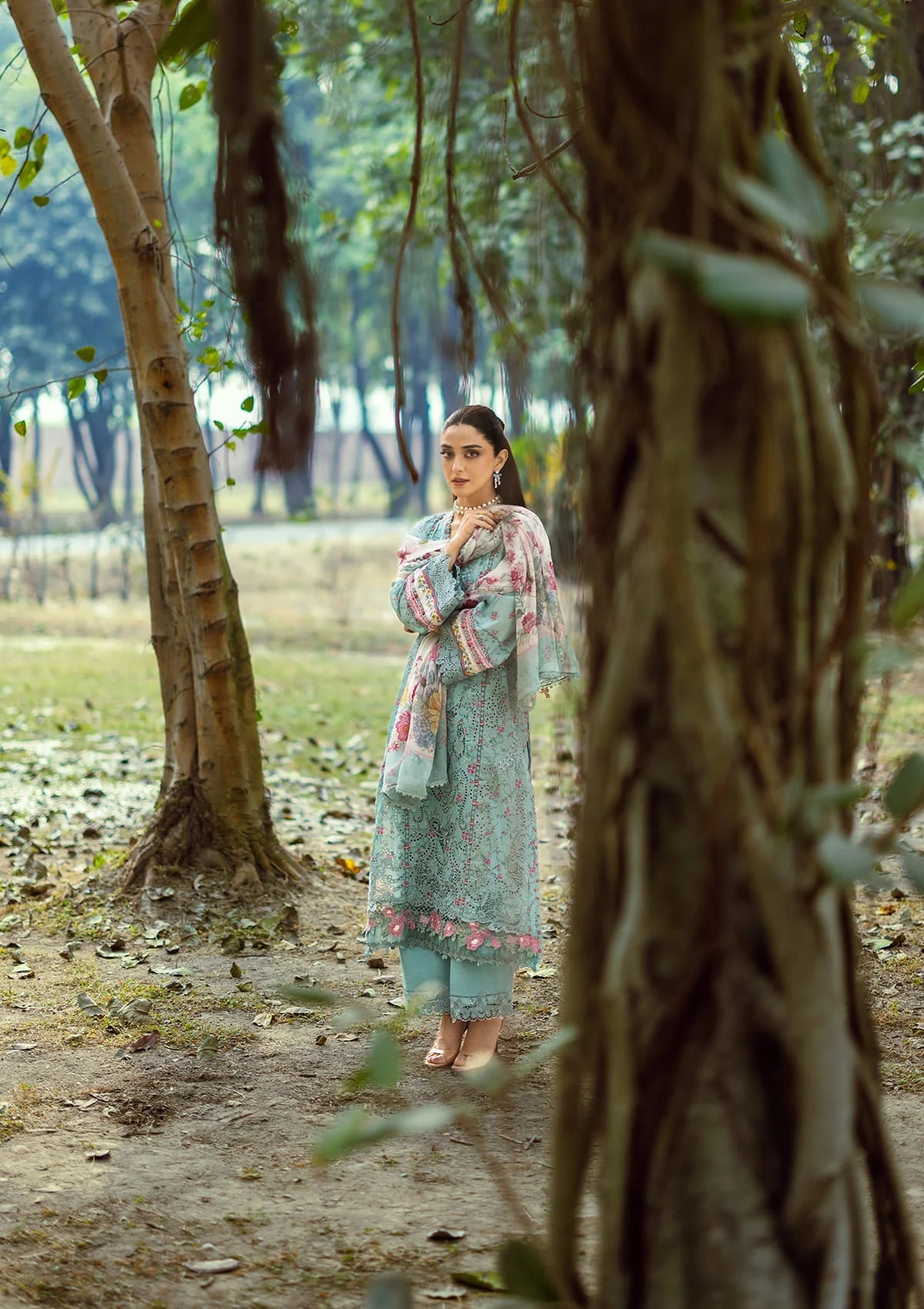 [ SUIT N ] - ELAF CHIKANKARI PRINTS WITH CHIFFON DUPATTA 2026