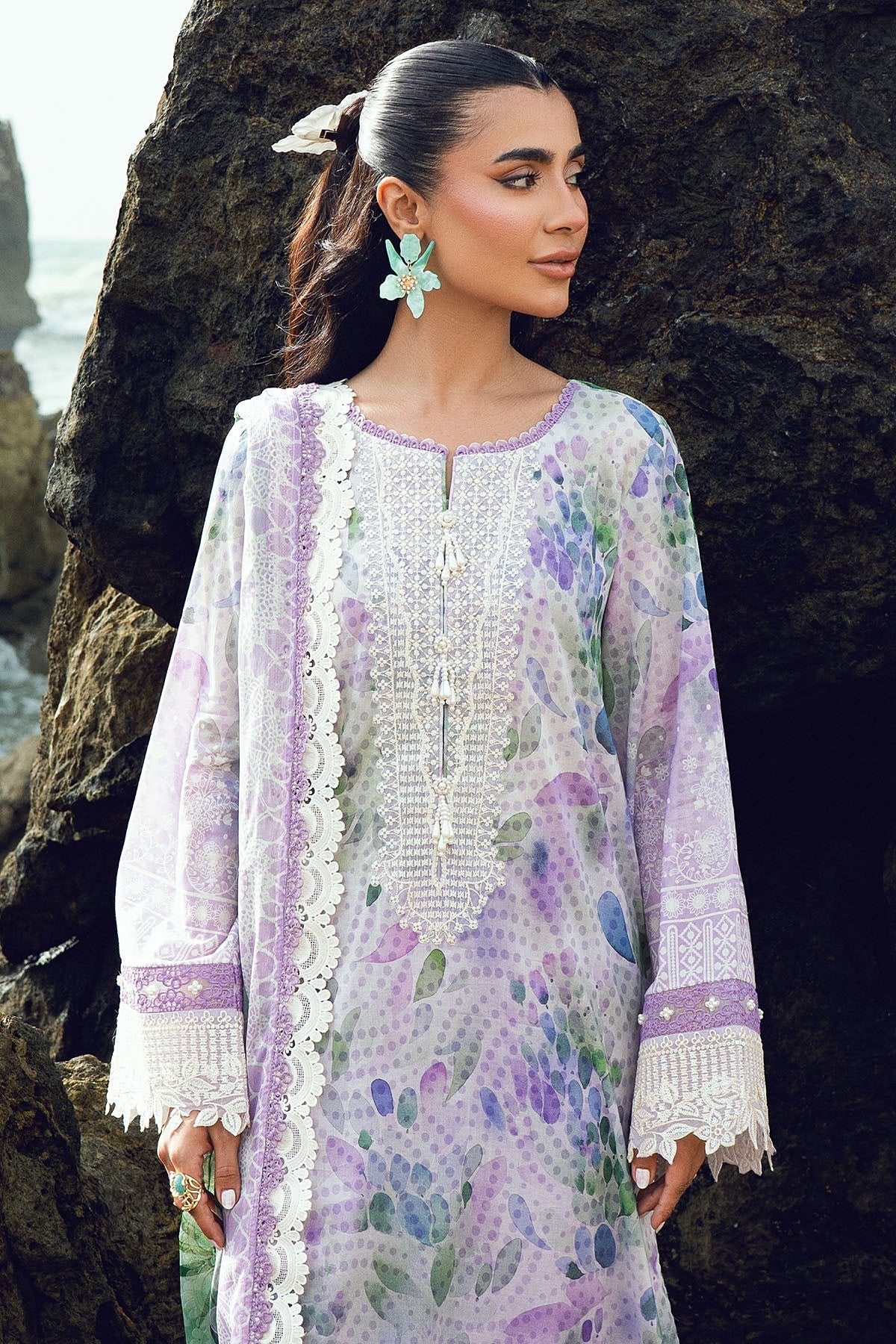 [ SUIT D ] - NUREH GARDENIA LAWN EMBROIDERED AND PRINTED 2026