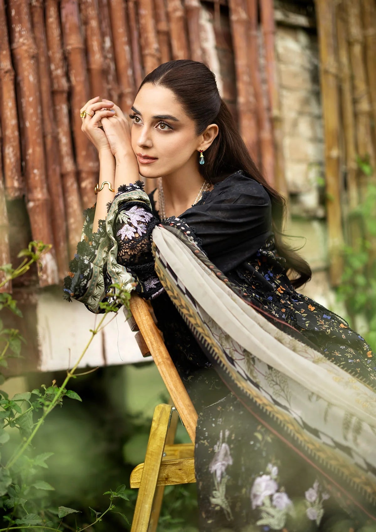 [ SUIT E ] - ELAF CHIKANKARI PRINTS WITH CHIFFON DUPATTA 2026